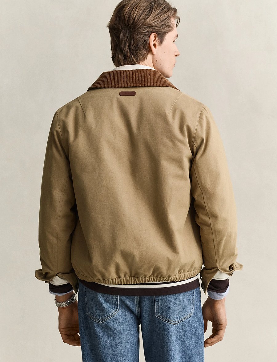 Gant - MOLESKIN HARRINGTON JACKET - leichte jacken - light taupe - 2