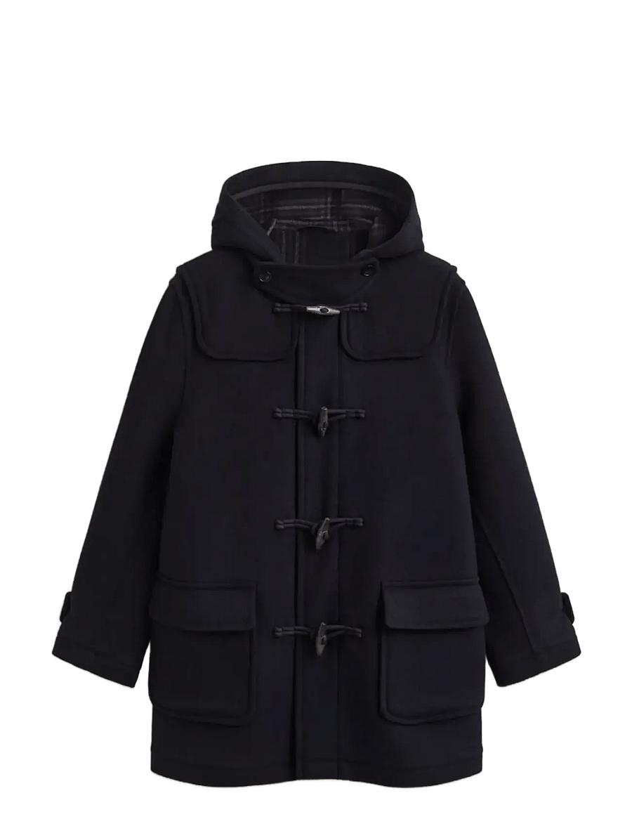 Gant - CLASSIC WOOL DUFFEL JACKET - winter jackets - evening blue - 1