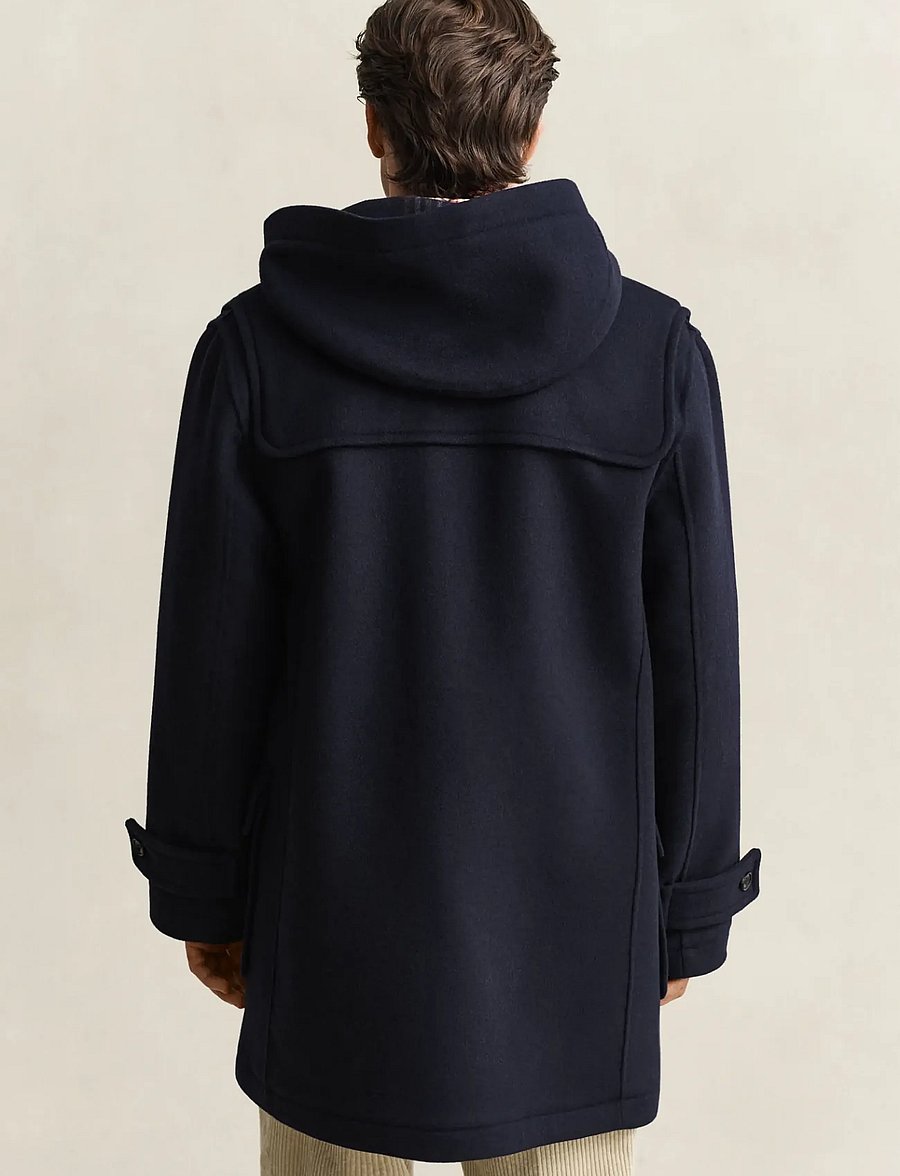 Gant - CLASSIC WOOL DUFFEL JACKET - winter jackets - evening blue - 2