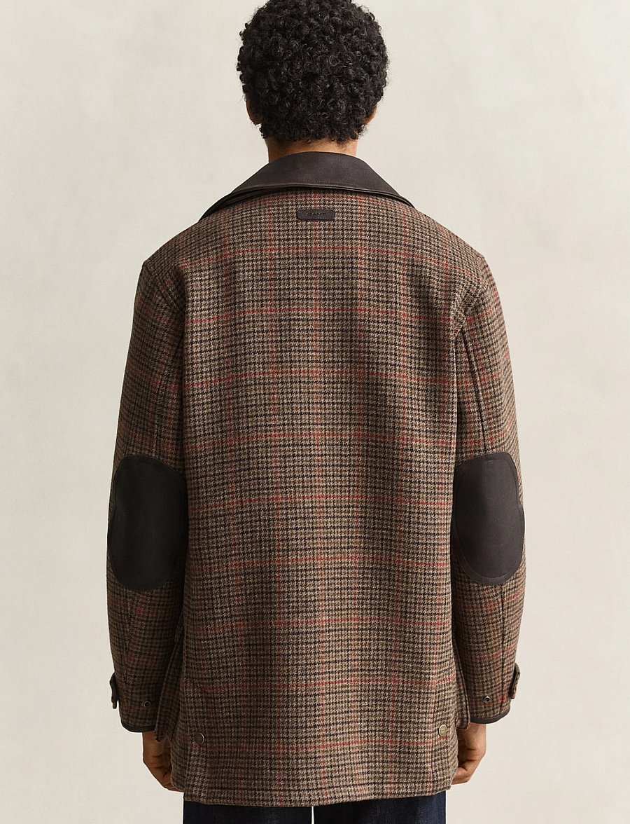 Gant - BRITISH TWEED DECKER - wolljacken - dark moss green - 2