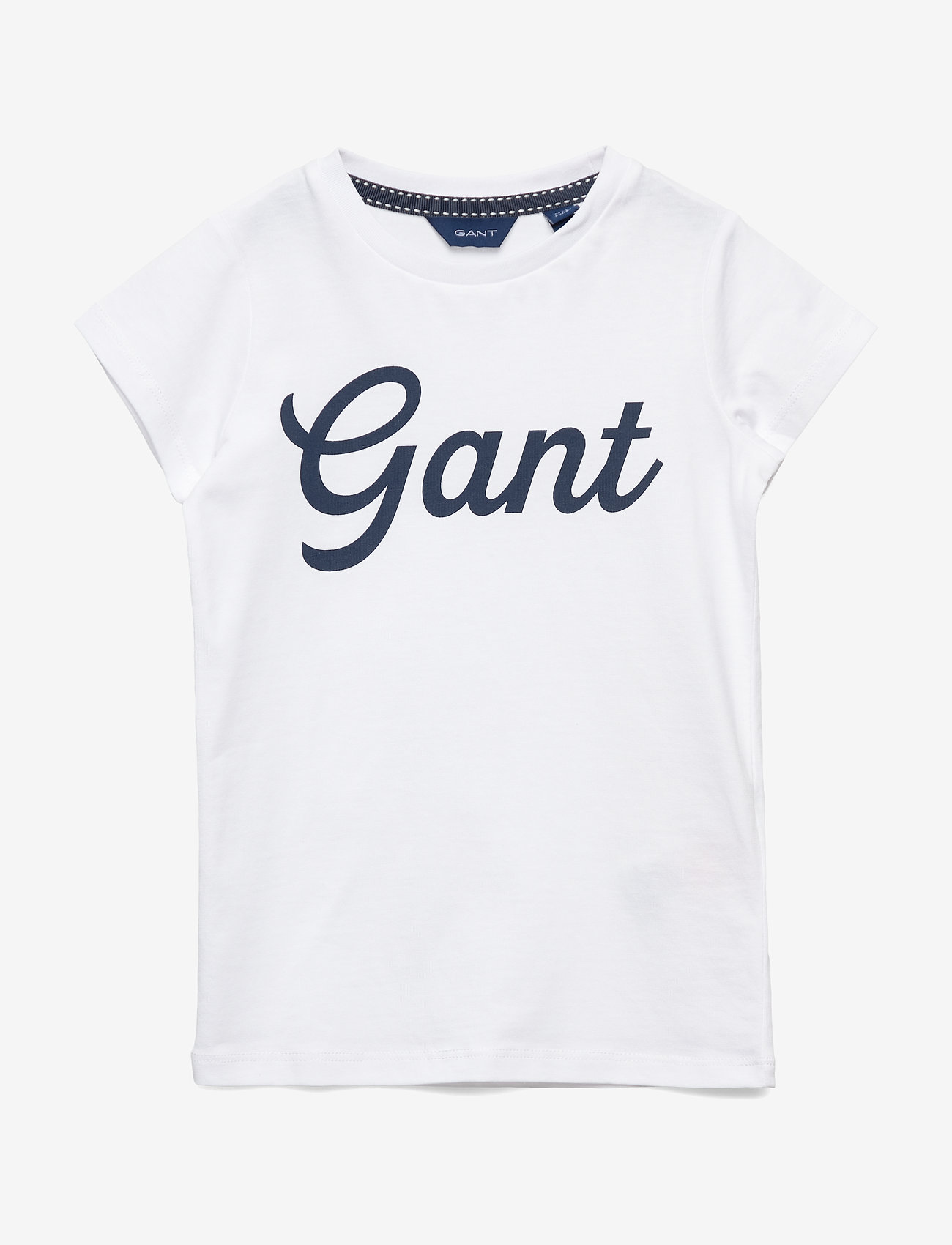 D1. GANT SCRIPT SS T-SHIRT - WHITE