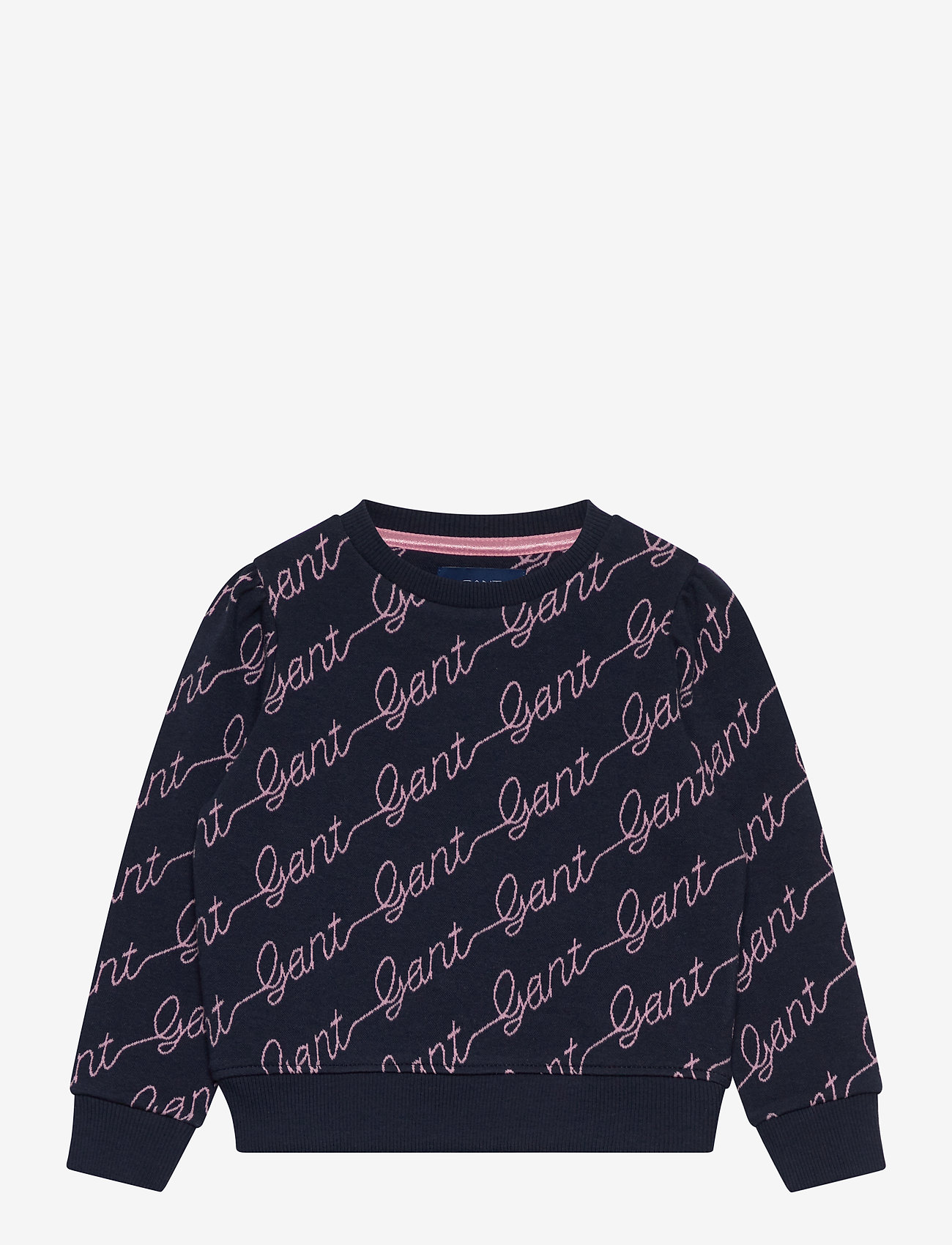 GANT - D1. GANT SCRIPT C-NECK - evening blue - 0