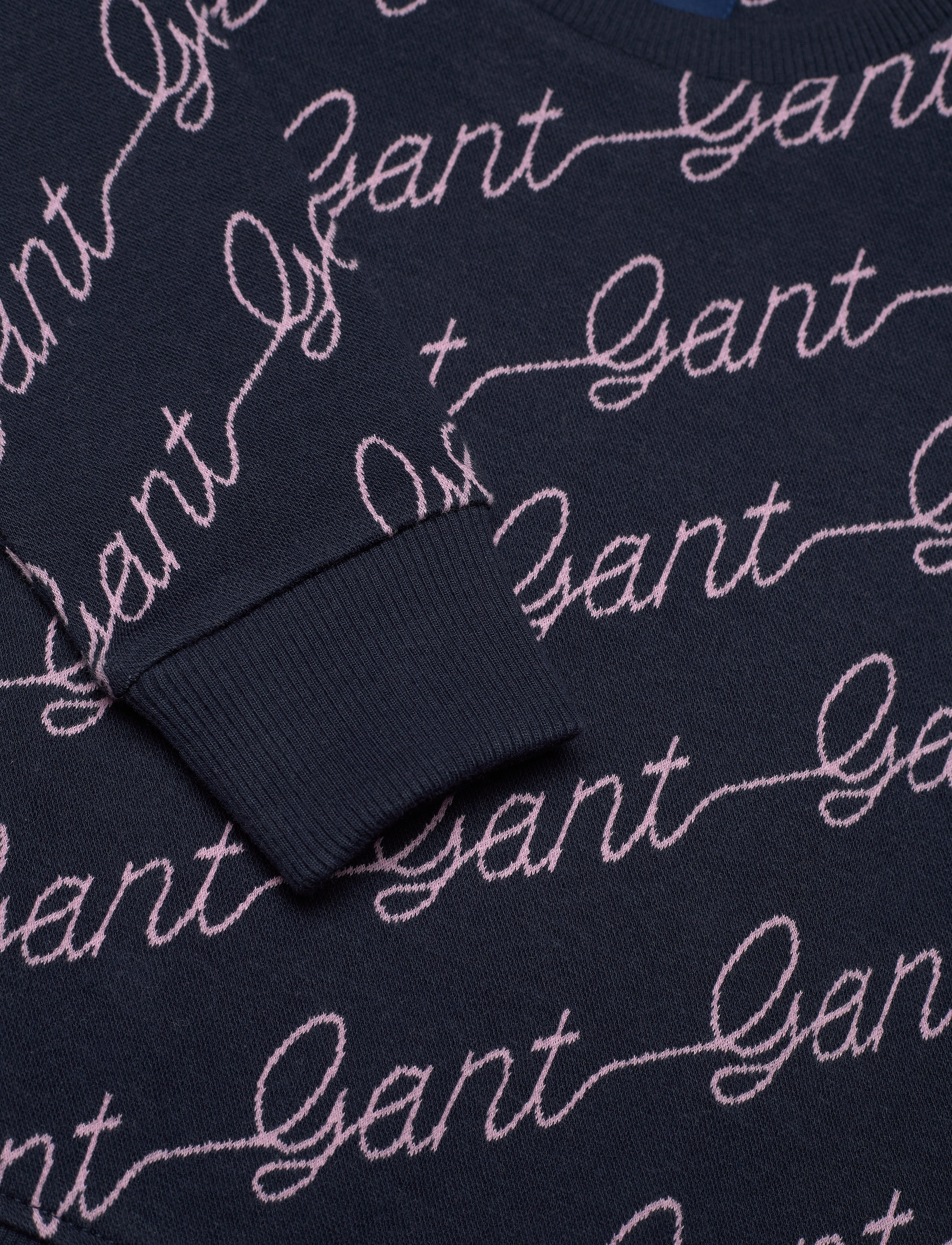 GANT - D1. GANT SCRIPT C-NECK - evening blue - 2