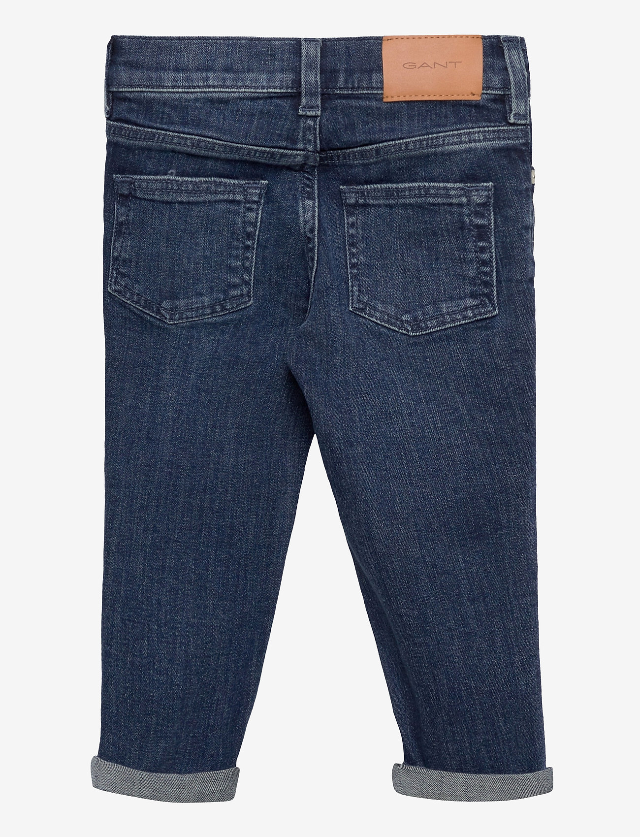 GANT - D1. SCRIPT JEANS - mid blue worn in - 1