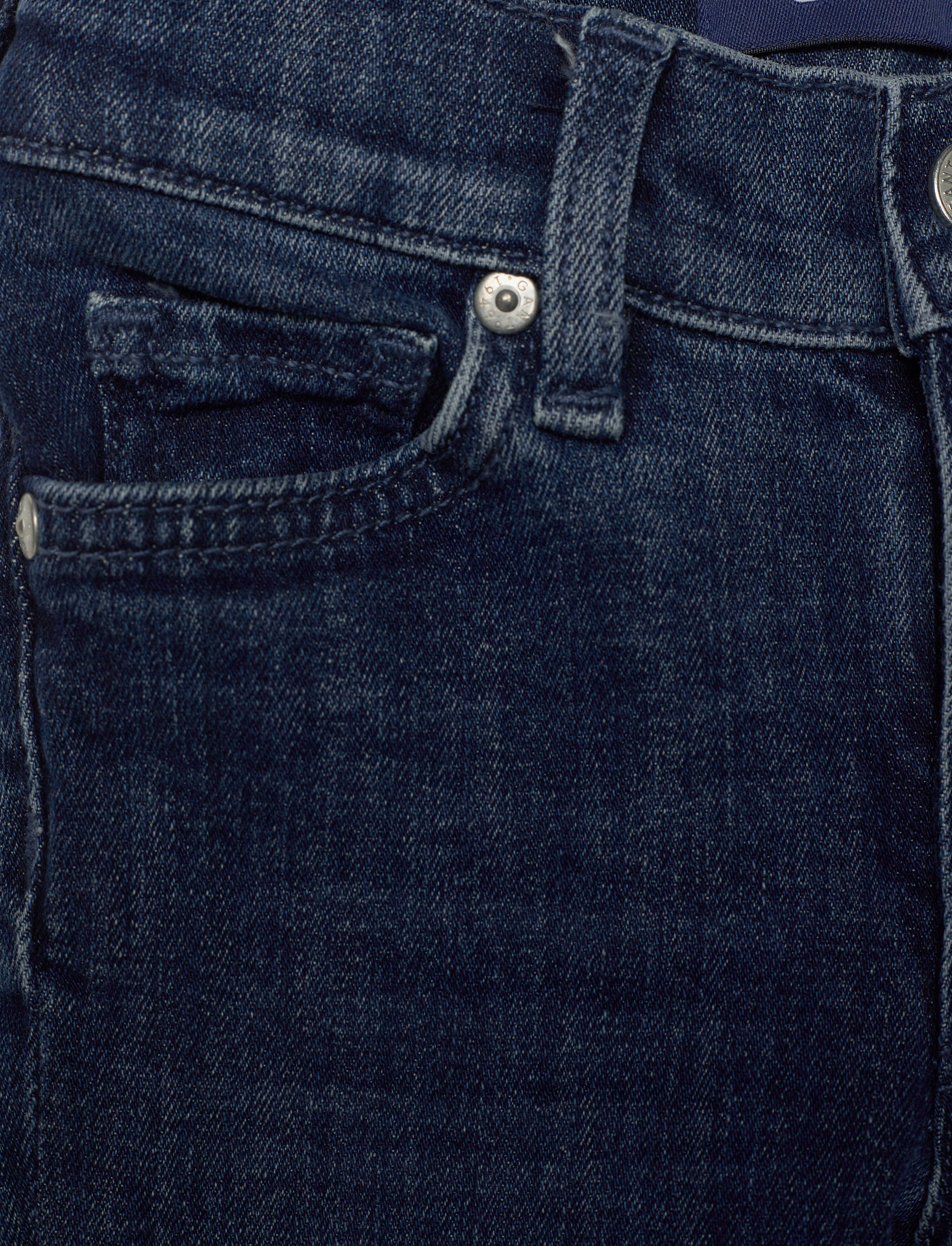 GANT - D1. SCRIPT JEANS - mid blue worn in - 2