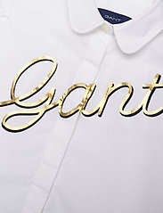 GANT - D1. GANT SCRIPT SHIRT - langermede skjorter - white - 2