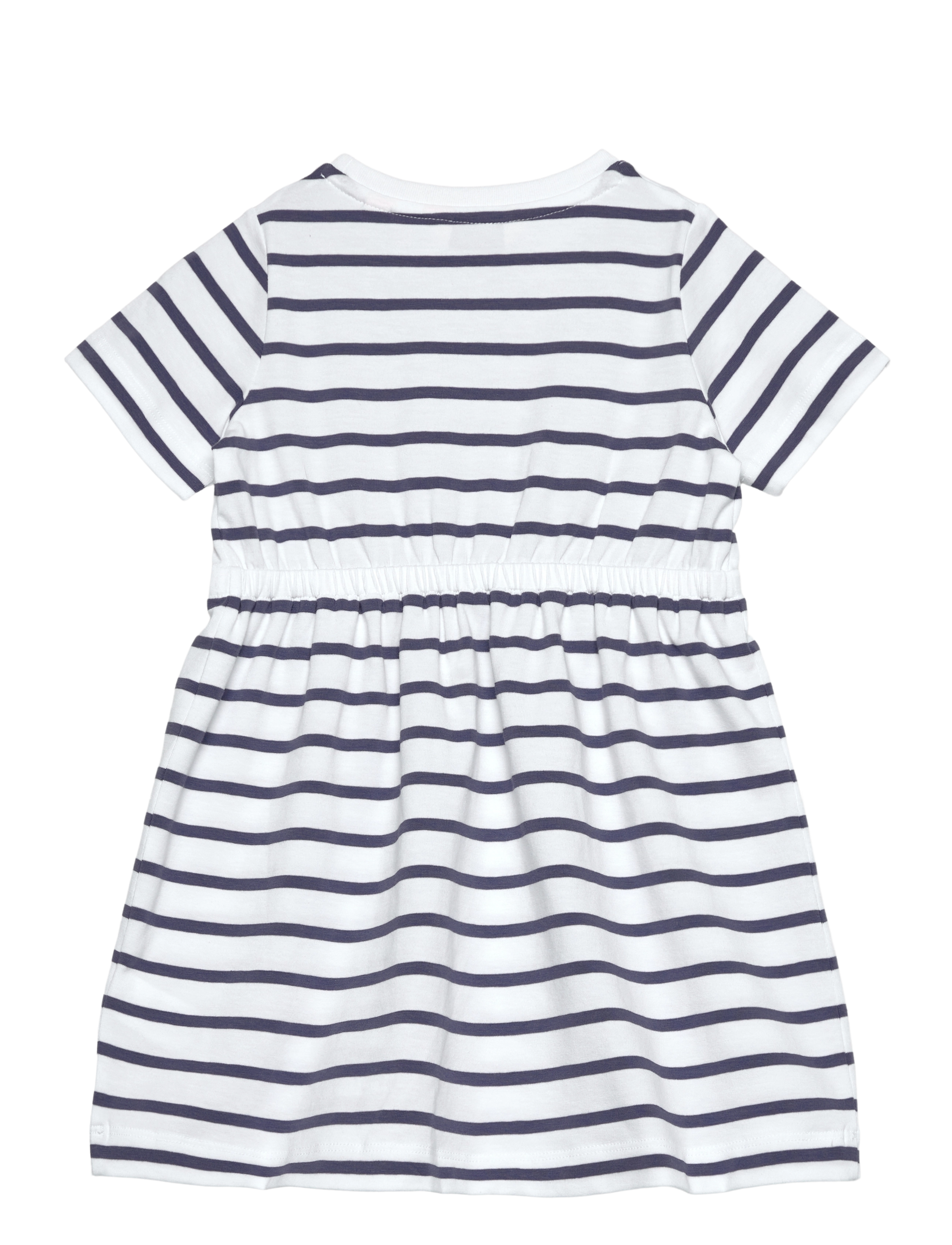 Gant - STRIPED T-SHIRT DRESS - robes décontractées à manches courtes - dusty navy - 1