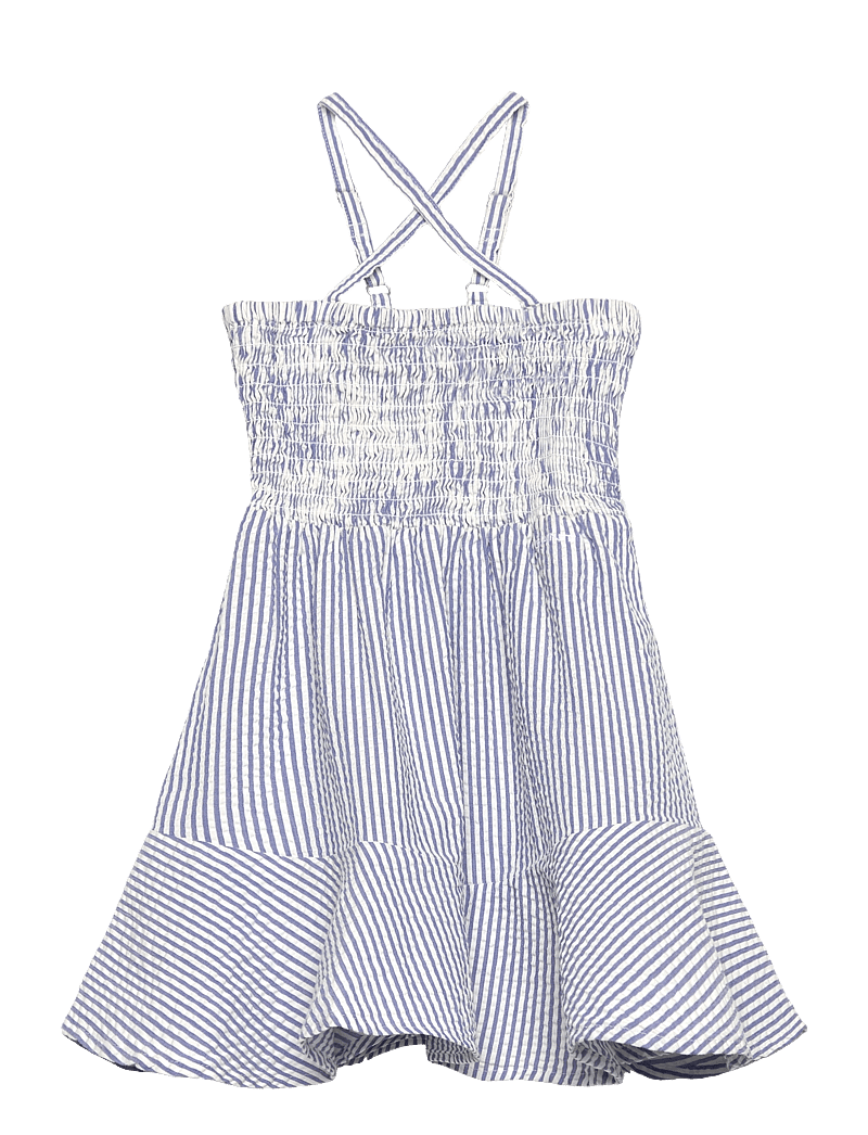 GANT - STRIPED SEERSUCKER DRESS - Ärmellose freizeitkleider - rich blue - 0