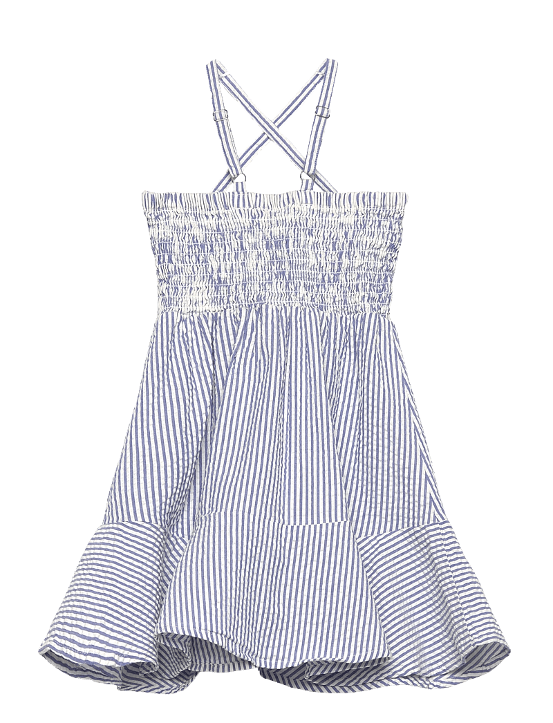 GANT - STRIPED SEERSUCKER DRESS - Ärmellose freizeitkleider - rich blue - 1