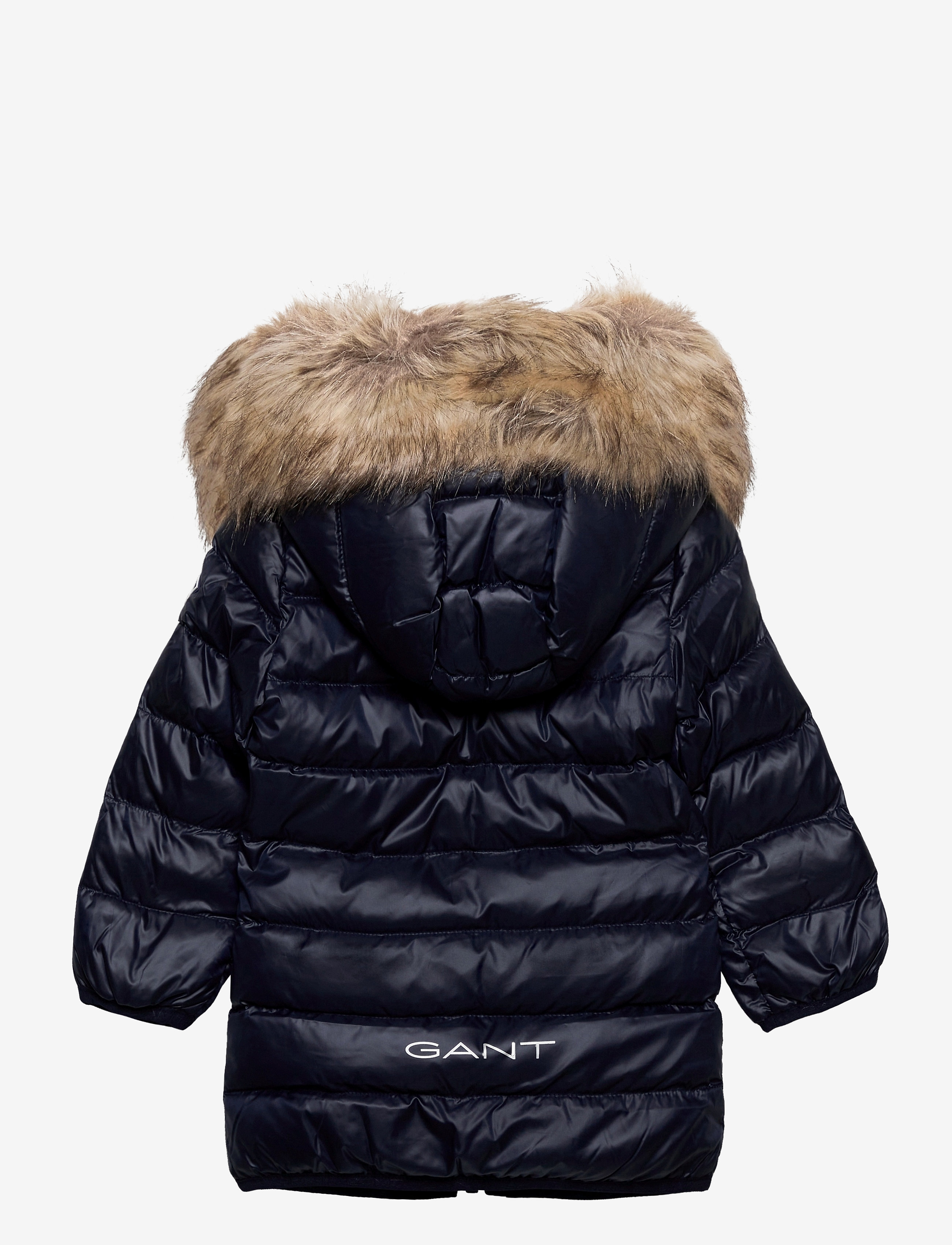 GANT - D1. GANT FAUX FUR PUFFER JACKET - evening blue - 1