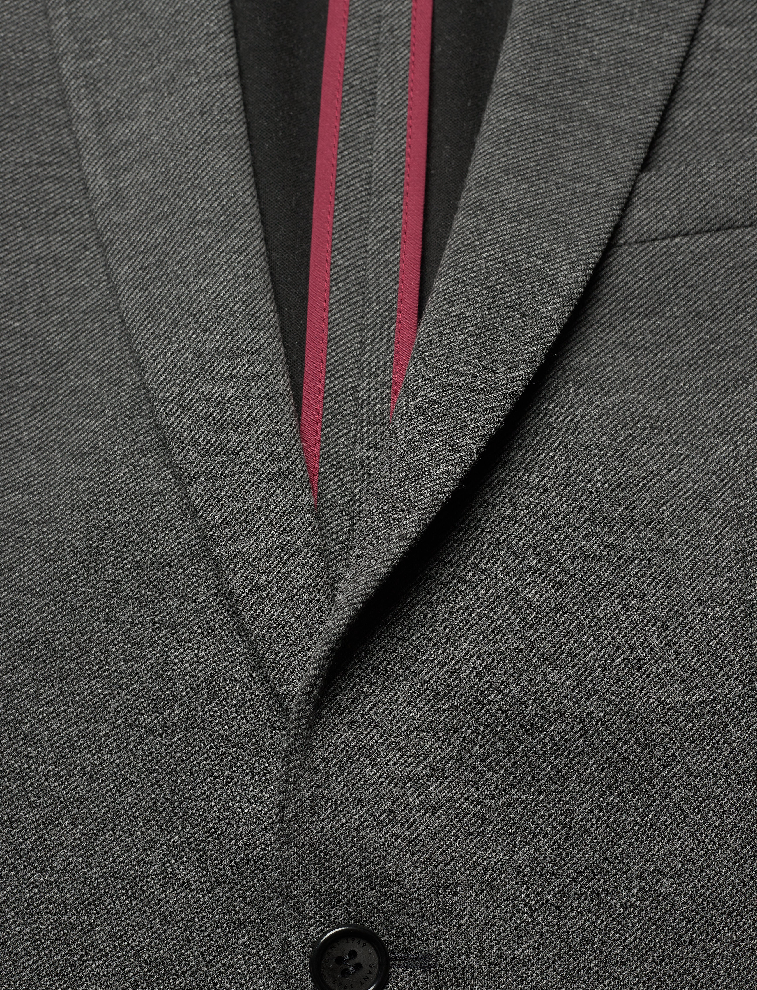 GANT - D1. SLIM JERSEY BLAZER - charcoal melange - 2