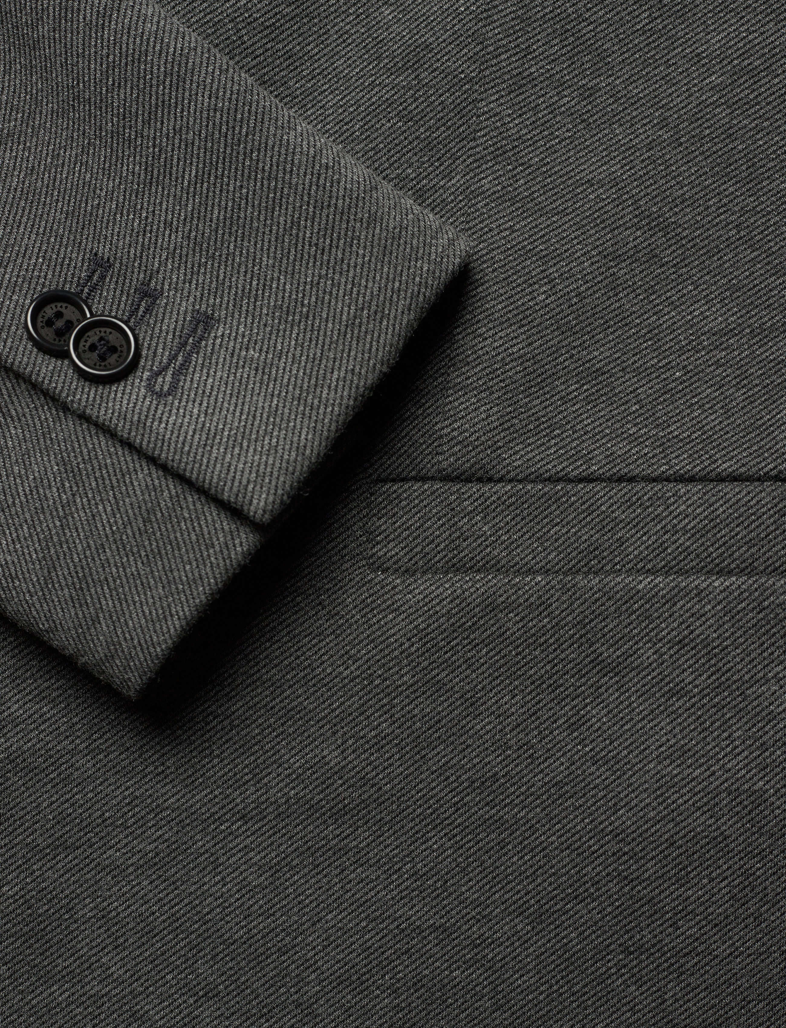 GANT - D1. SLIM JERSEY BLAZER - charcoal melange - 3