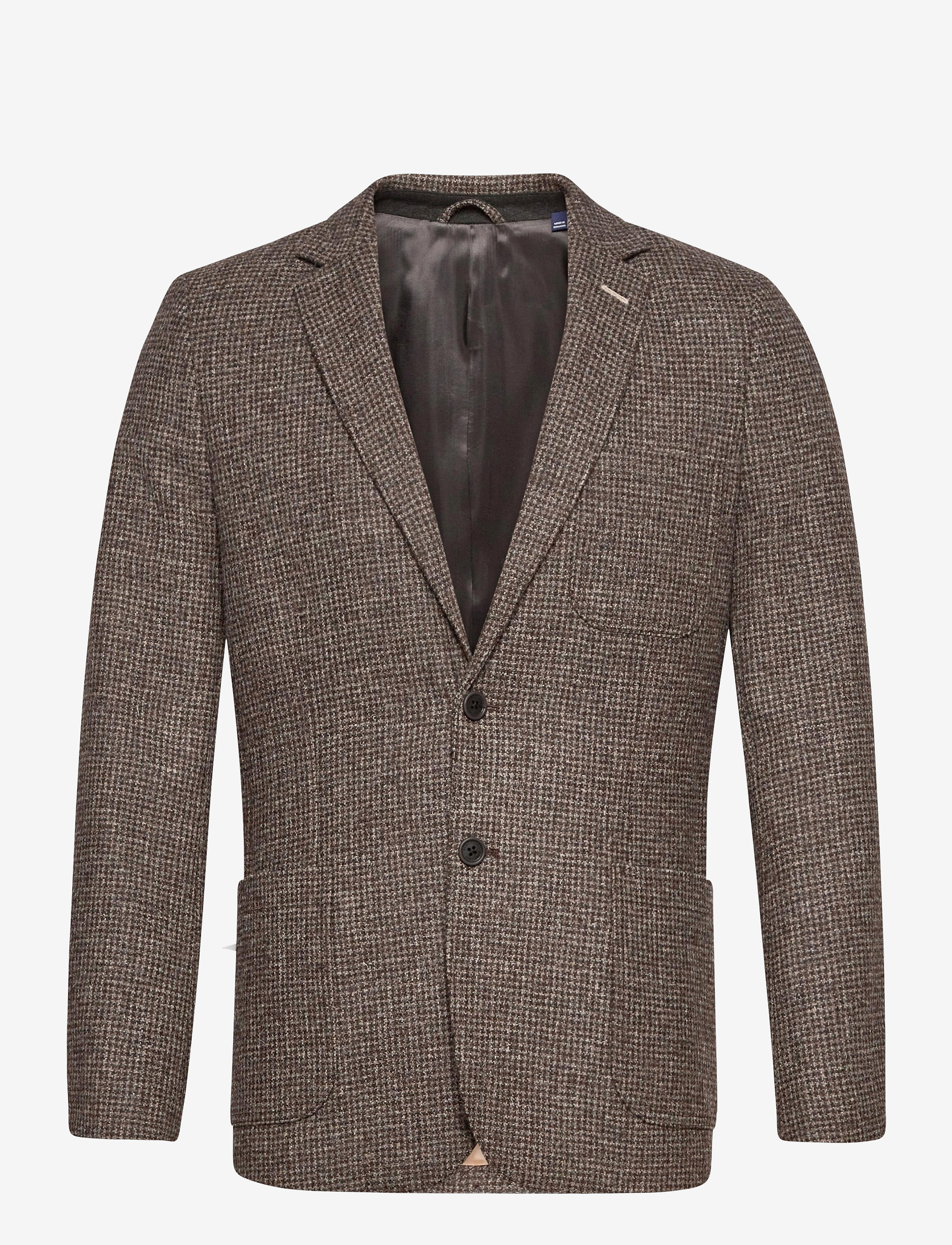 GANT - D2. SLIM TWEED BLAZER - grey melange - 0