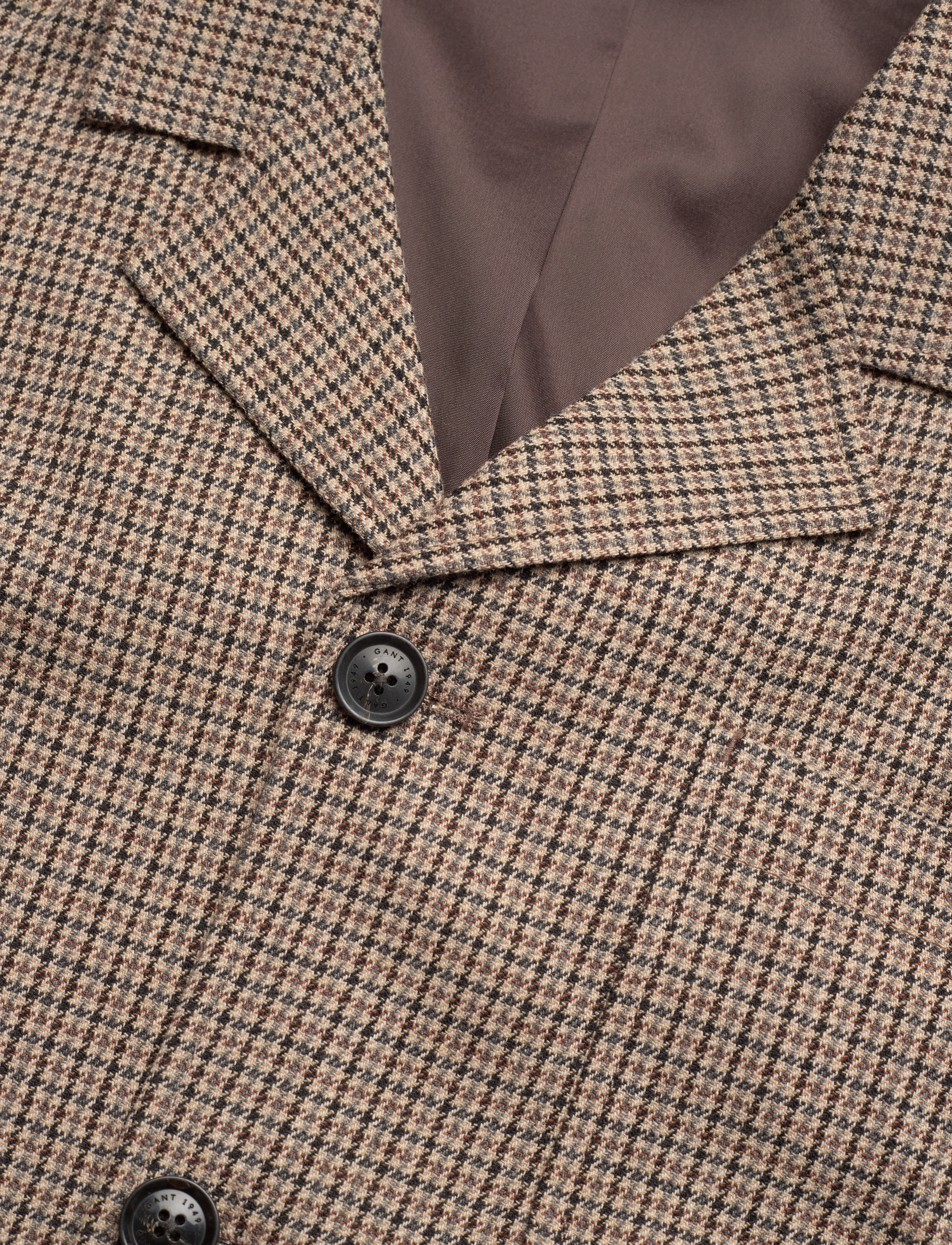 GANT - D2. CHECKED SMOCK JACKET - hazelwood beige - 2