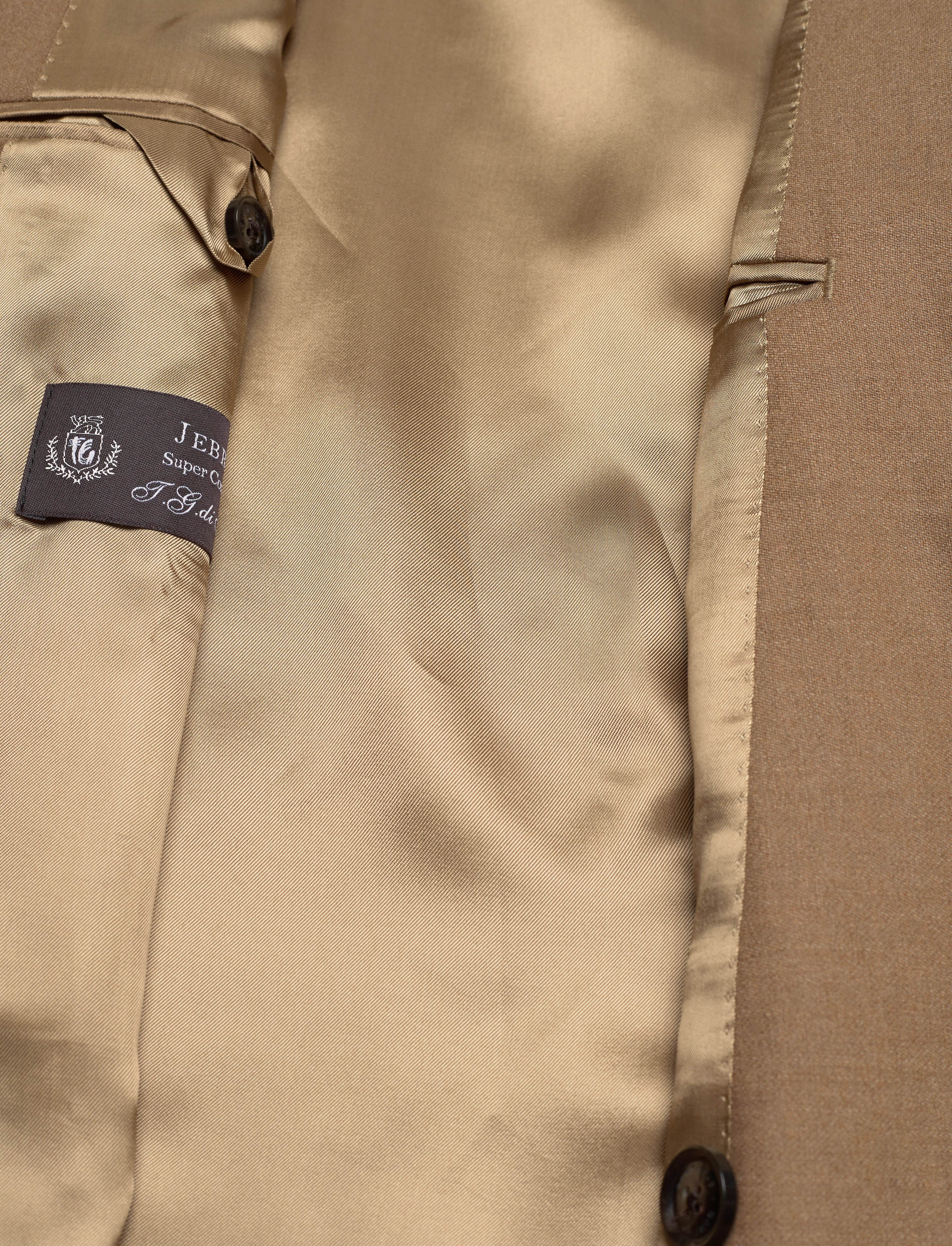 GANT - D1. OVERSIZED FLANNEL SUIT BLAZER - warm khaki - 4