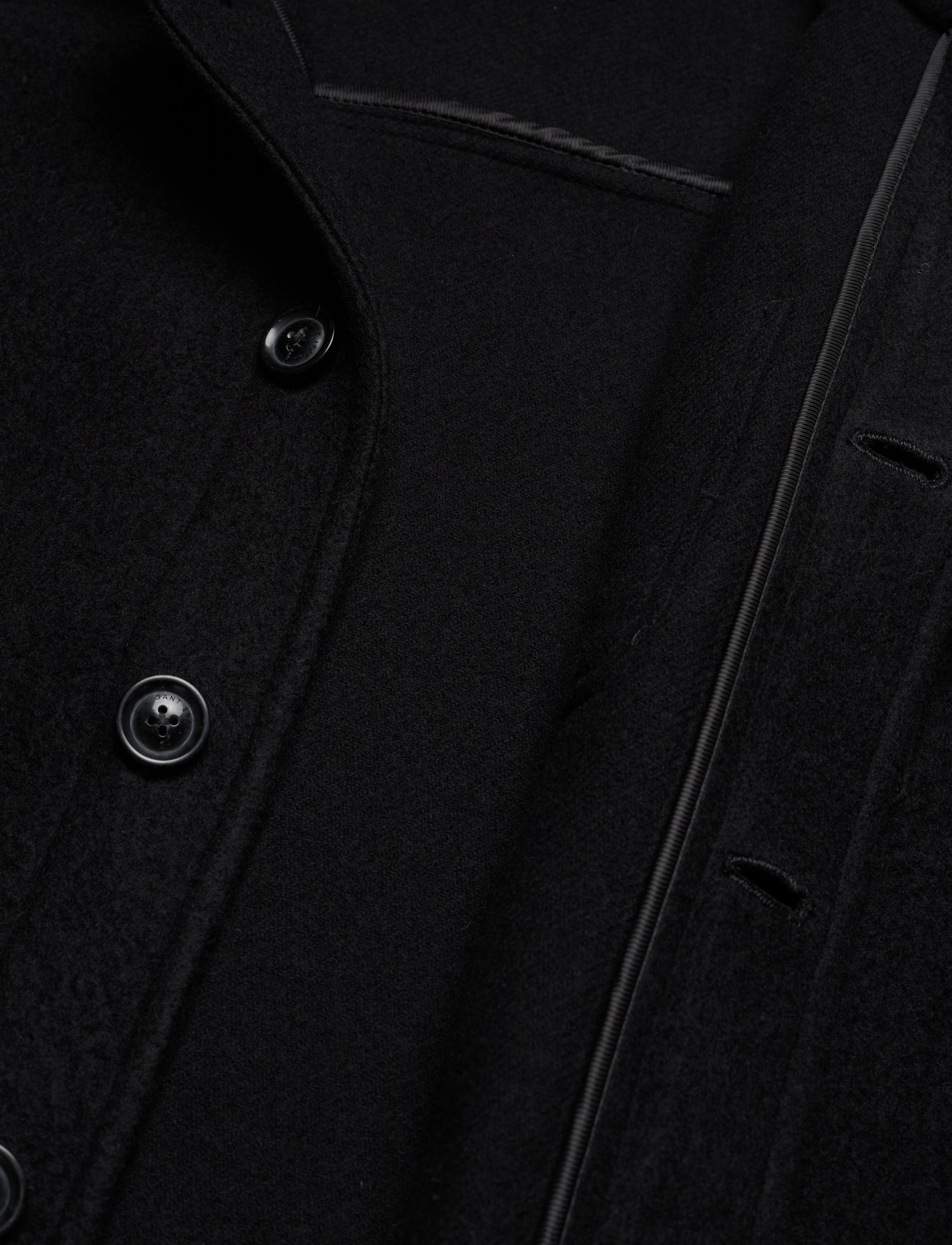 GANT - D1. SHORT WOOL JACKET - black - 4