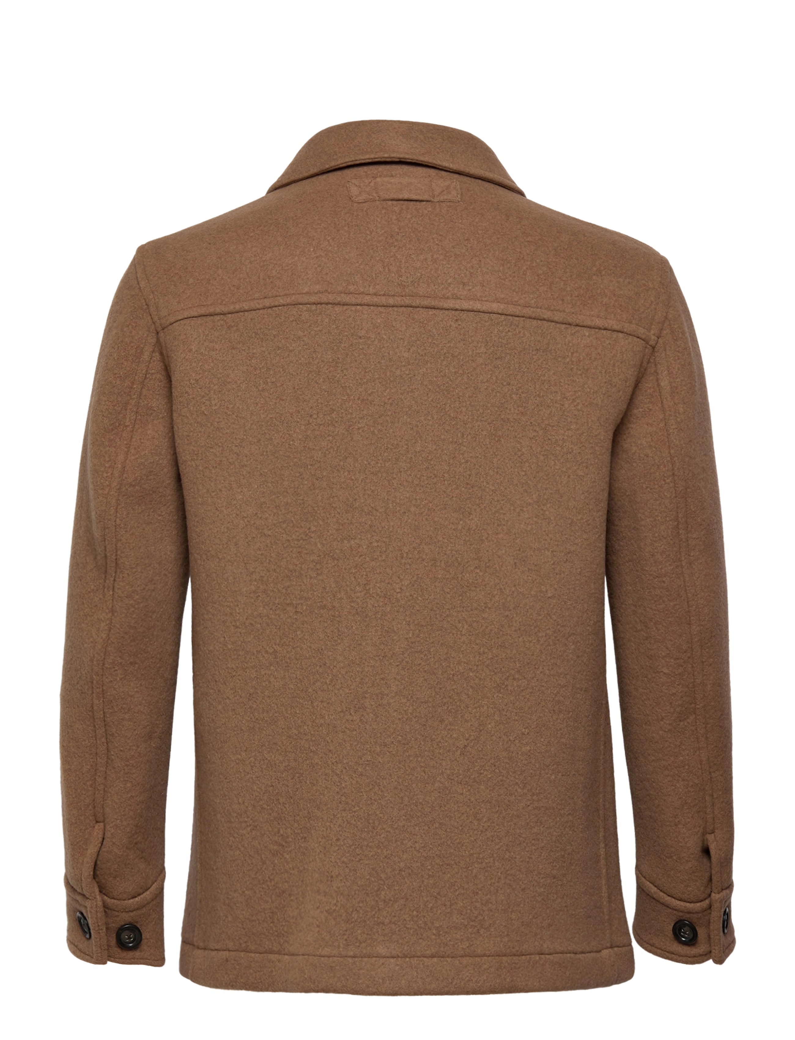 GANT - D1. SHORT WOOL JACKET - warm khaki - 1