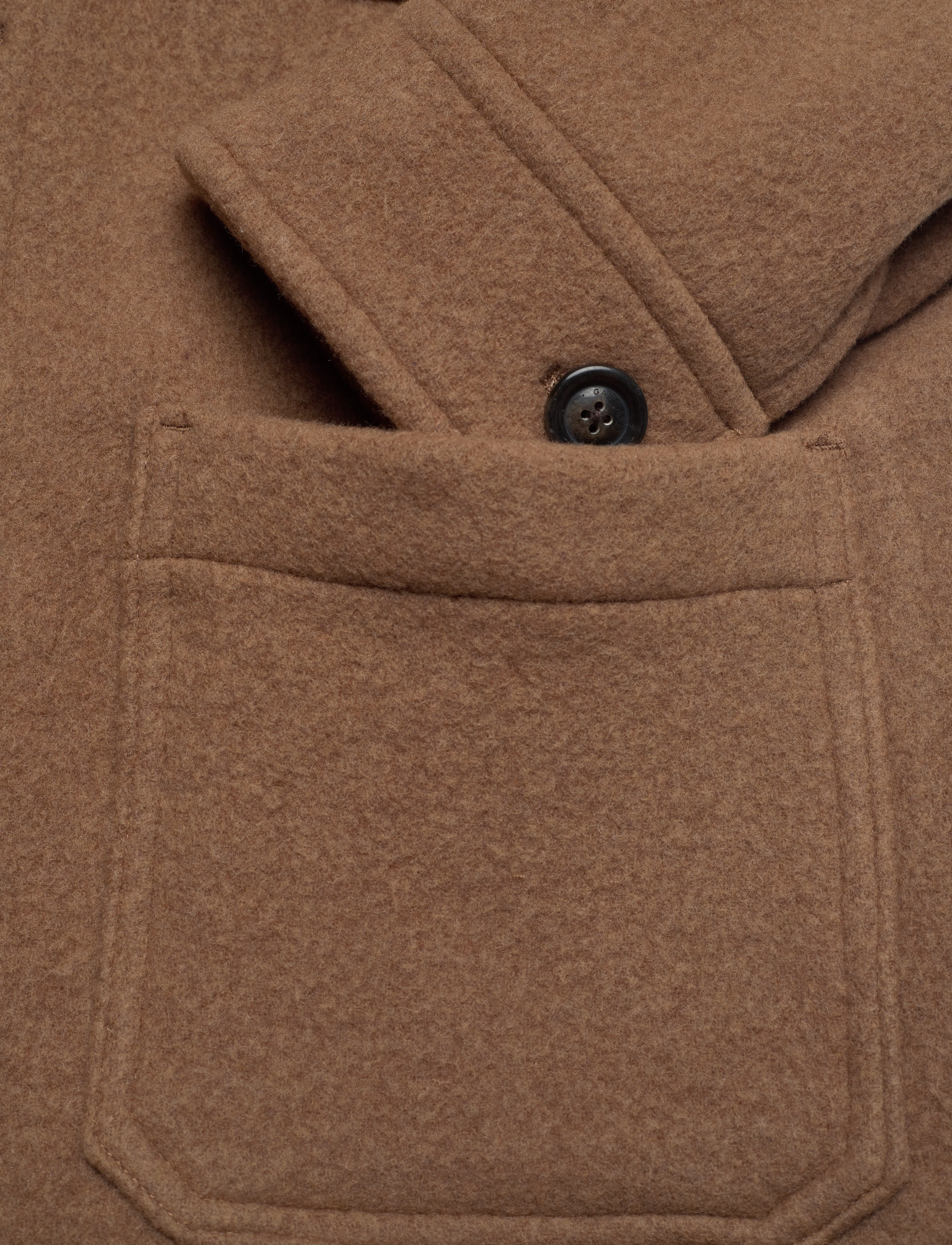 GANT - D1. SHORT WOOL JACKET - warm khaki - 3
