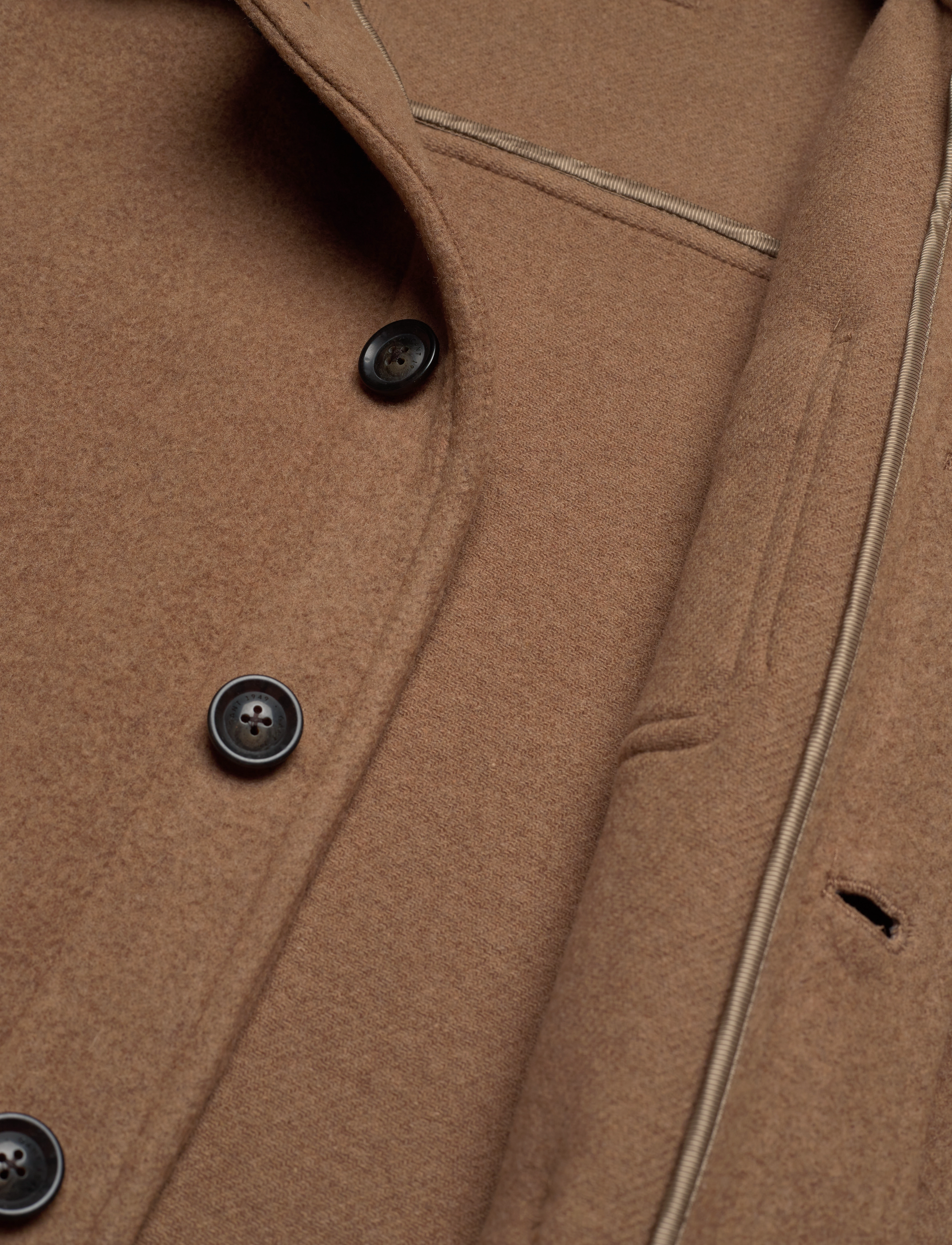 GANT - D1. SHORT WOOL JACKET - warm khaki - 4