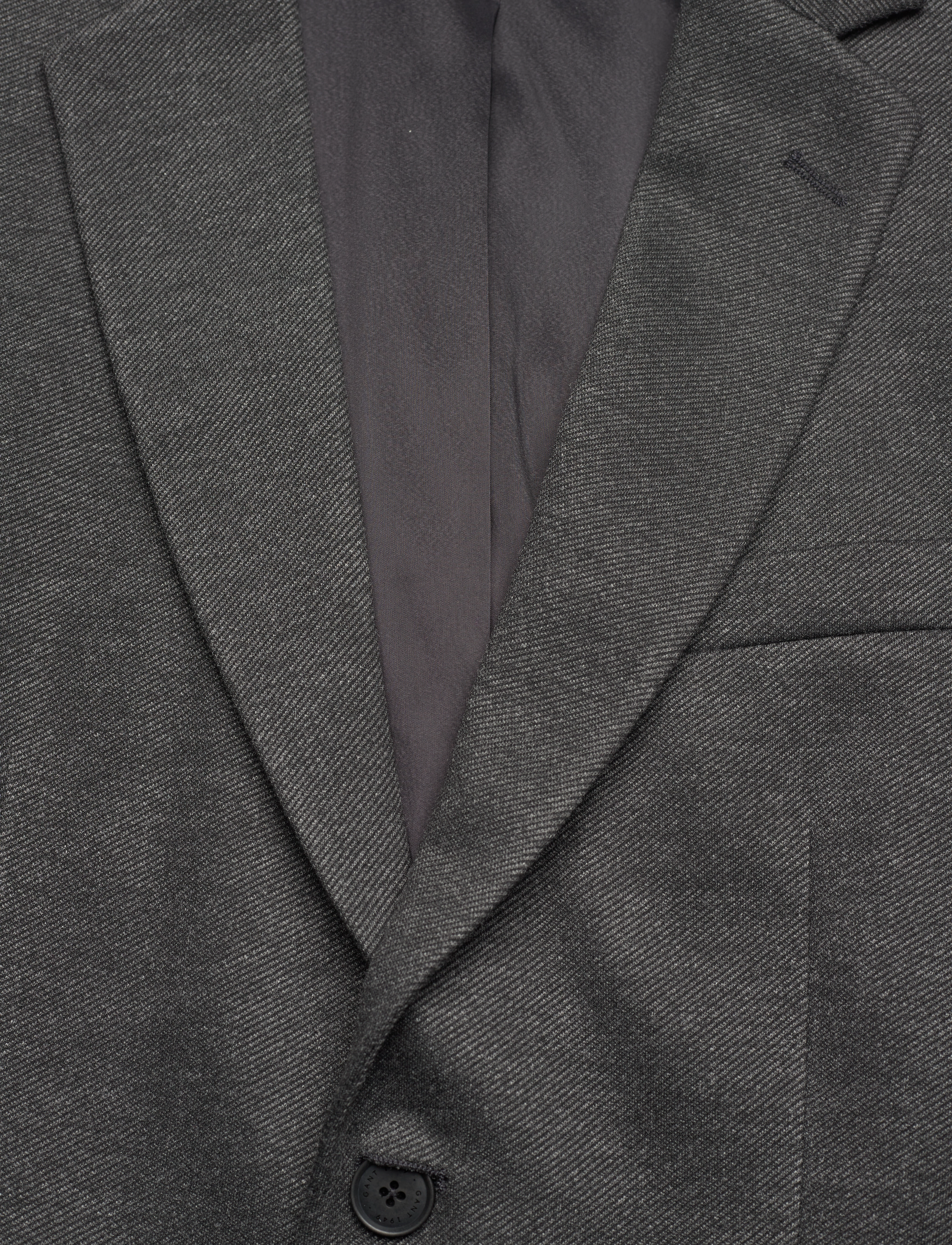 GANT - D1. JERSEY SUIT BLAZER - charcoal melange - 2