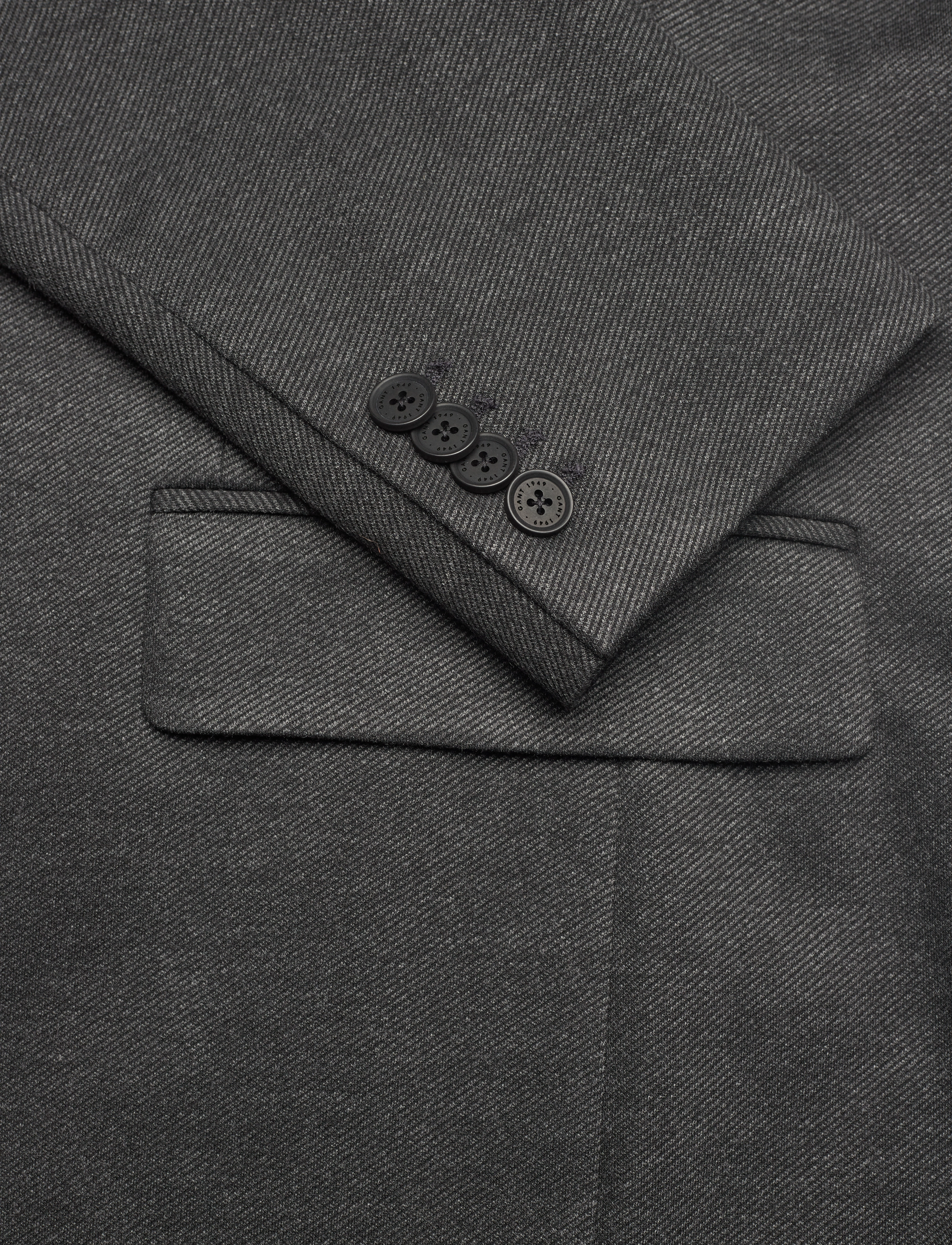 GANT - D1. JERSEY SUIT BLAZER - charcoal melange - 3
