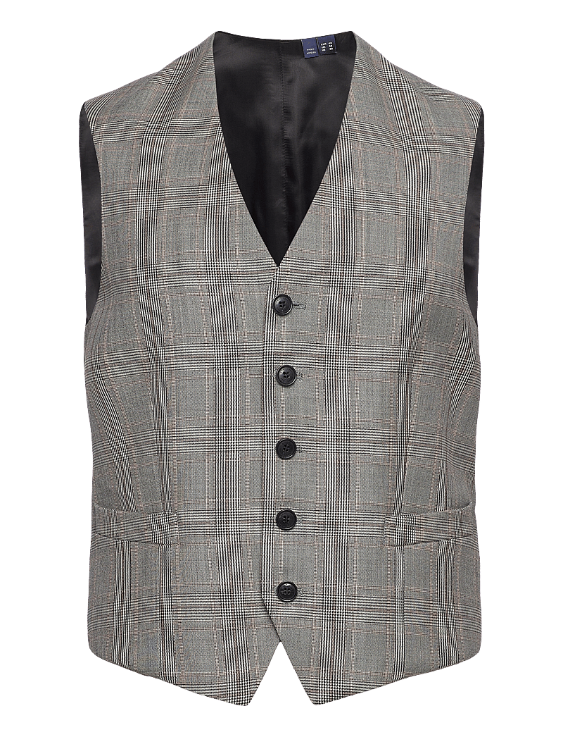 GANT Glen Check Suit Waistcoat – waistcoats – shop at Booztlet