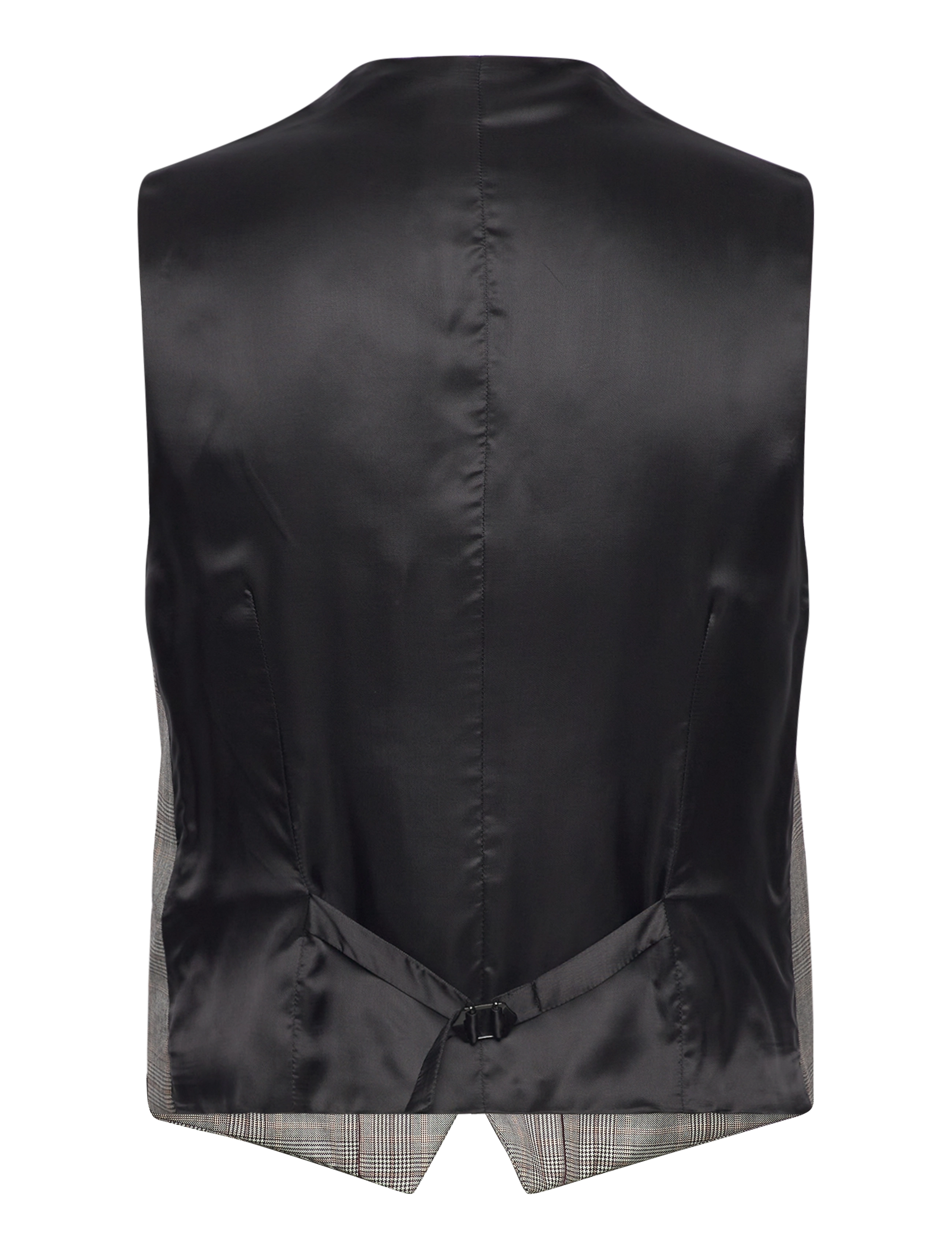 GANT - D2. GLEN CHECK SUIT WAISTCOAT - black - 1