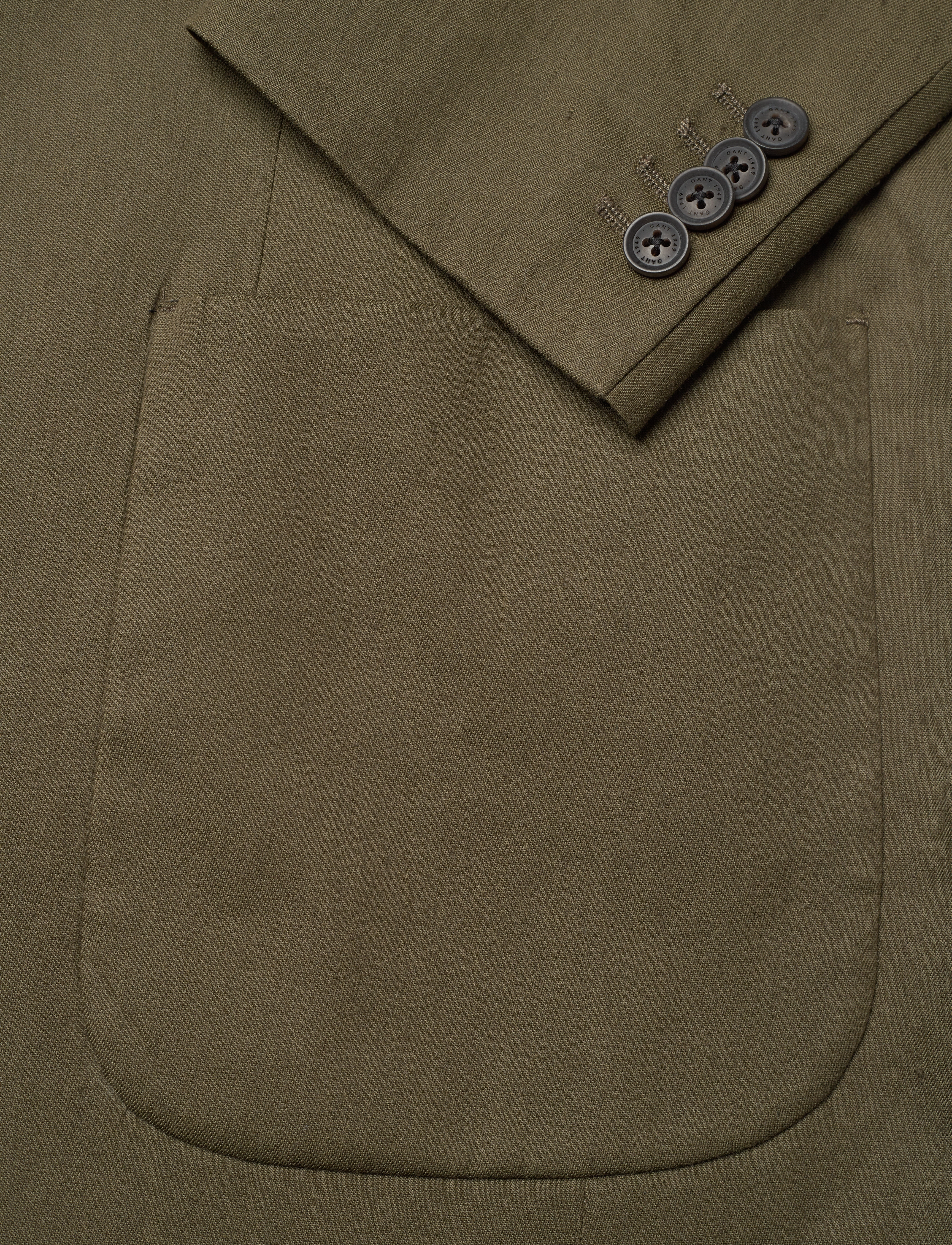 GANT - COTTON LINEN SUIT BLAZER - juniper green - 3