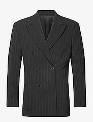 GANT - RELAXED DB PINSTRIPE SUIT BLAZER - dubbelknäppta kavajer - navy - 0