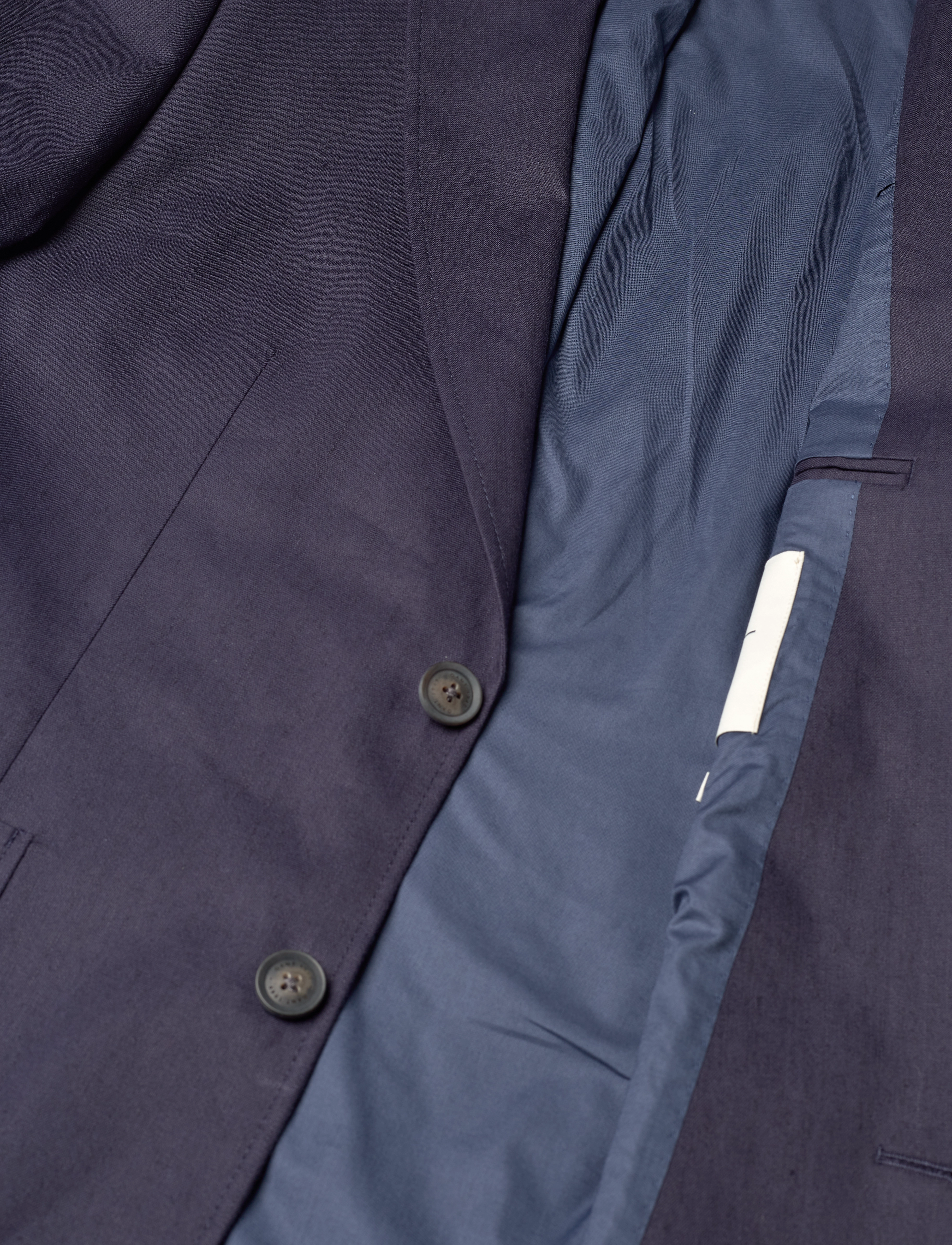 GANT - SLIM COTTON LINEN SUIT BLAZER - marine - 4