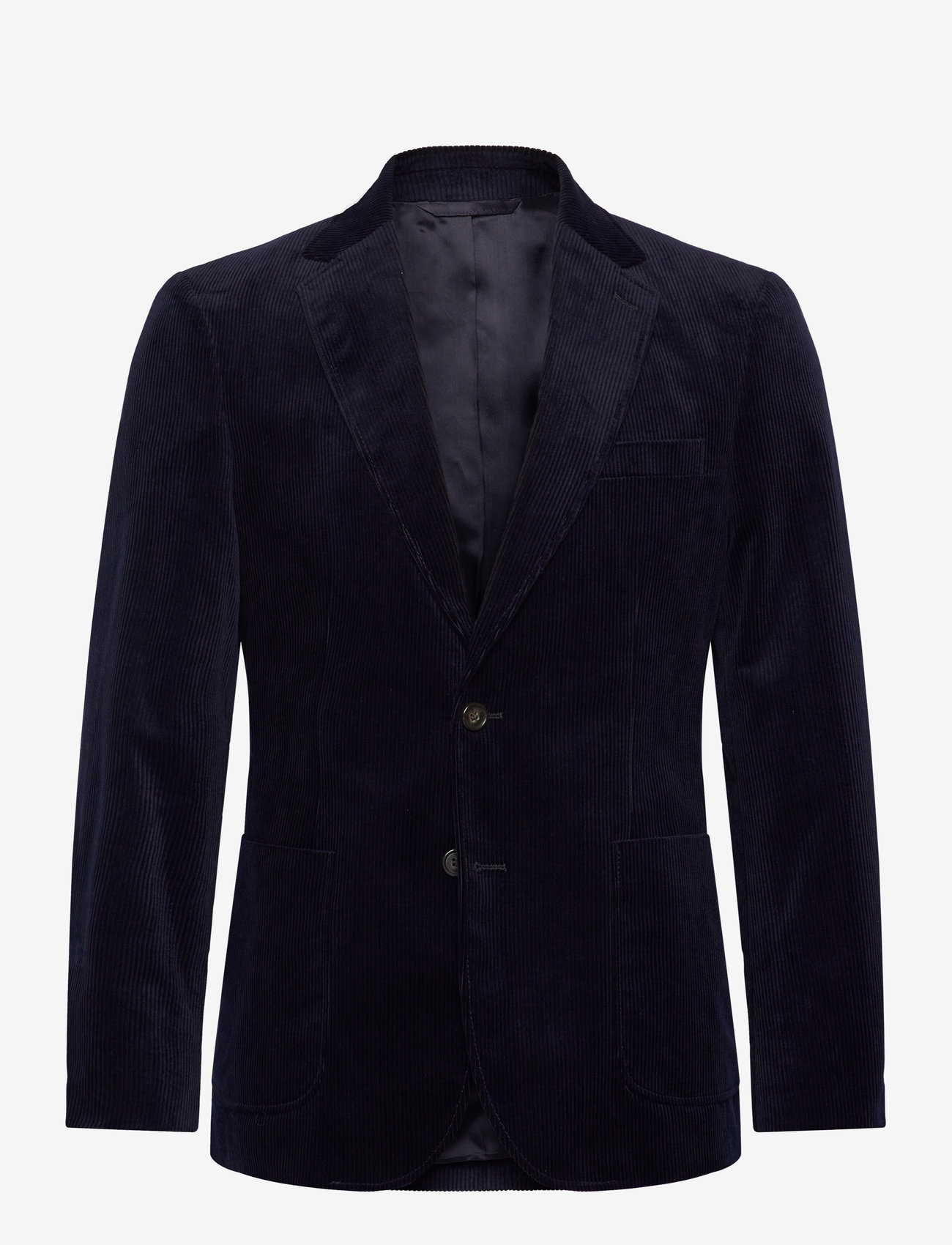 Gant - SLIM CORD SUIT JACKET - enkeltradede blazere - evening blue - 0