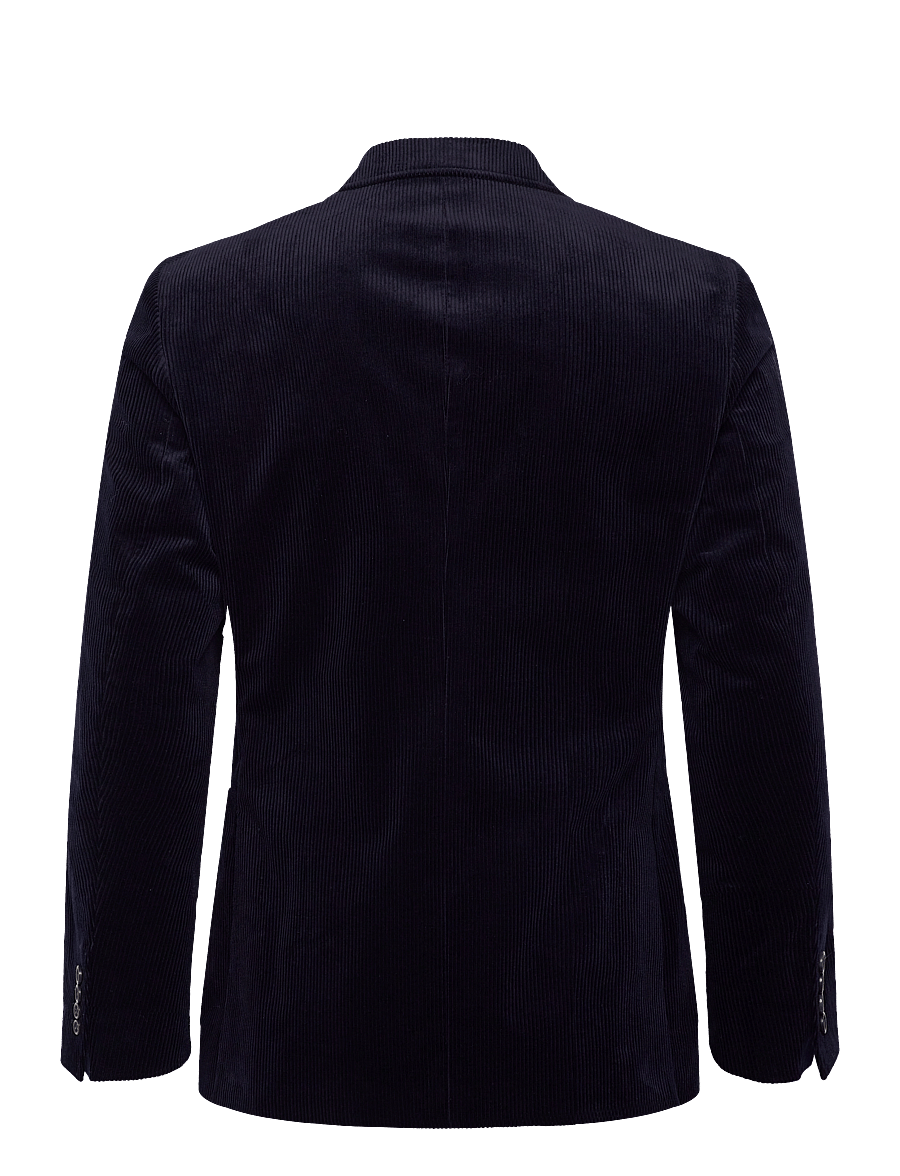 Gant - SLIM CORD SUIT JACKET - enkelknäppta kavajer - evening blue - 1