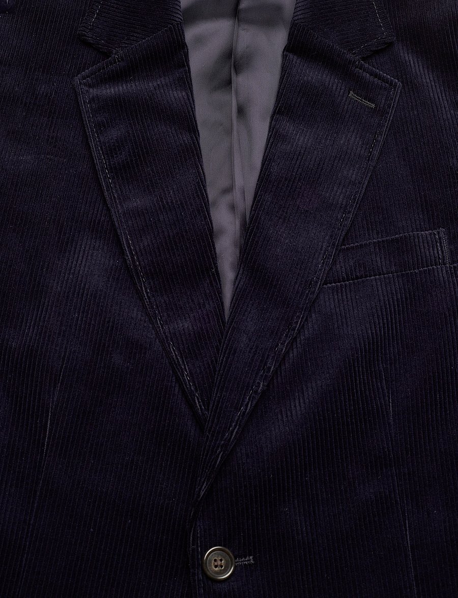 Gant - SLIM CORD SUIT JACKET - enkelknäppta kavajer - evening blue - 2