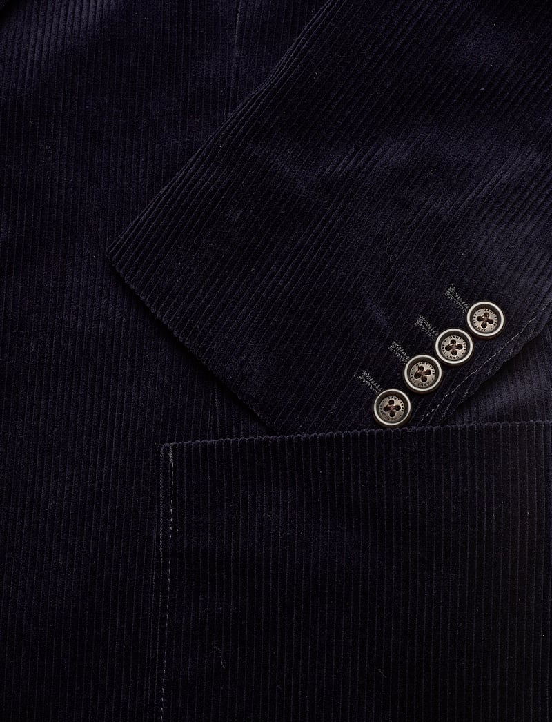 Gant - SLIM CORD SUIT JACKET - enkeltradede blazere - evening blue - 3