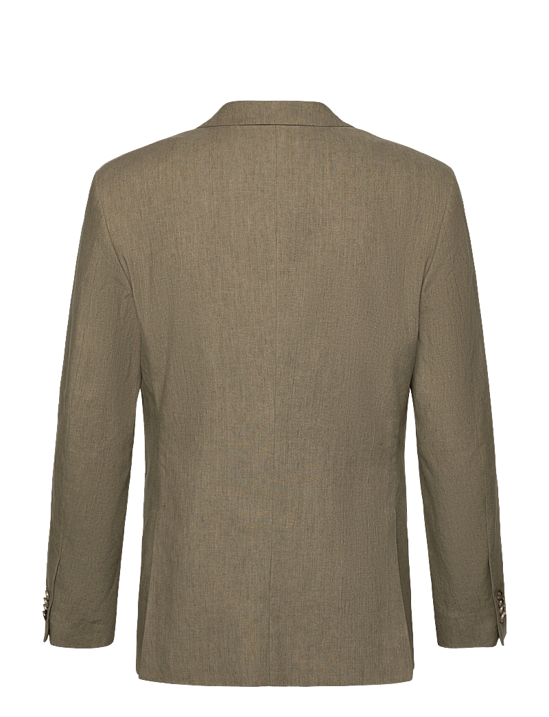 GANT - SLIM COT/LINEN SUIT JACKET - einreiher - dried clay - 2