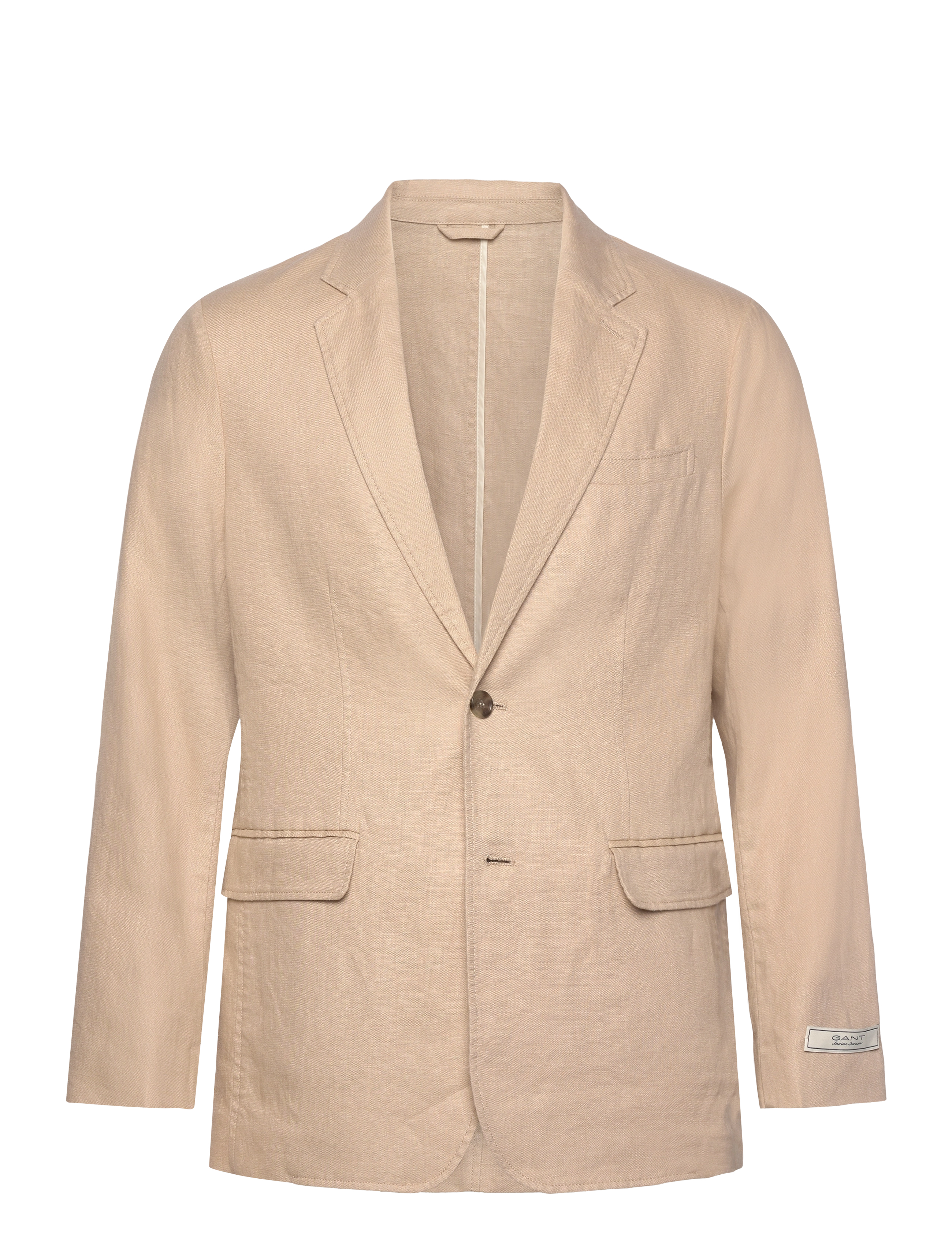 Gant REG GMNT DYE LINEN BLAZER - Gant - DRY SAND / beige