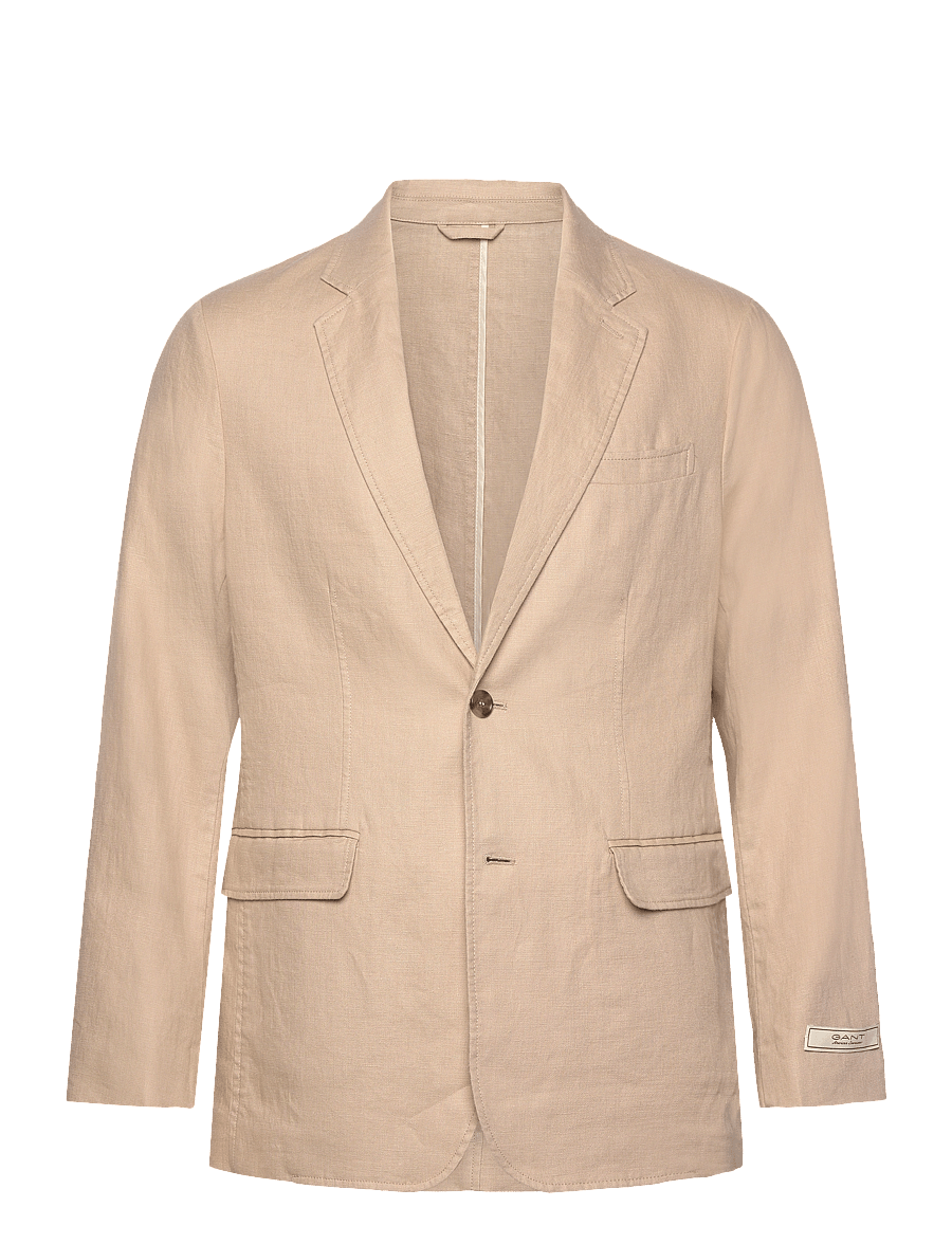 Gant - REG GMNT DYE LINEN BLAZER - dry sand - 1