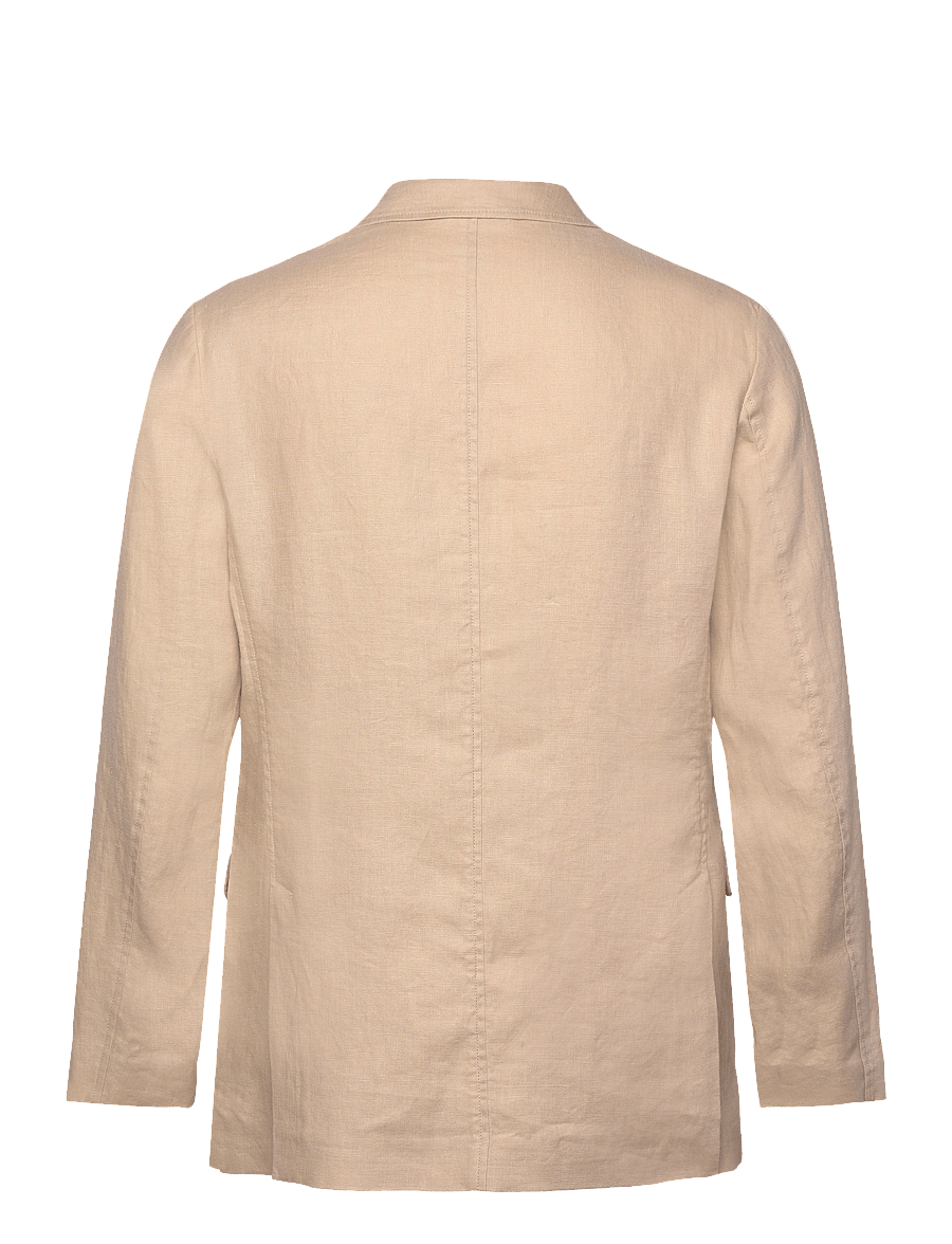 Gant - REG GMNT DYE LINEN BLAZER - dry sand - 2