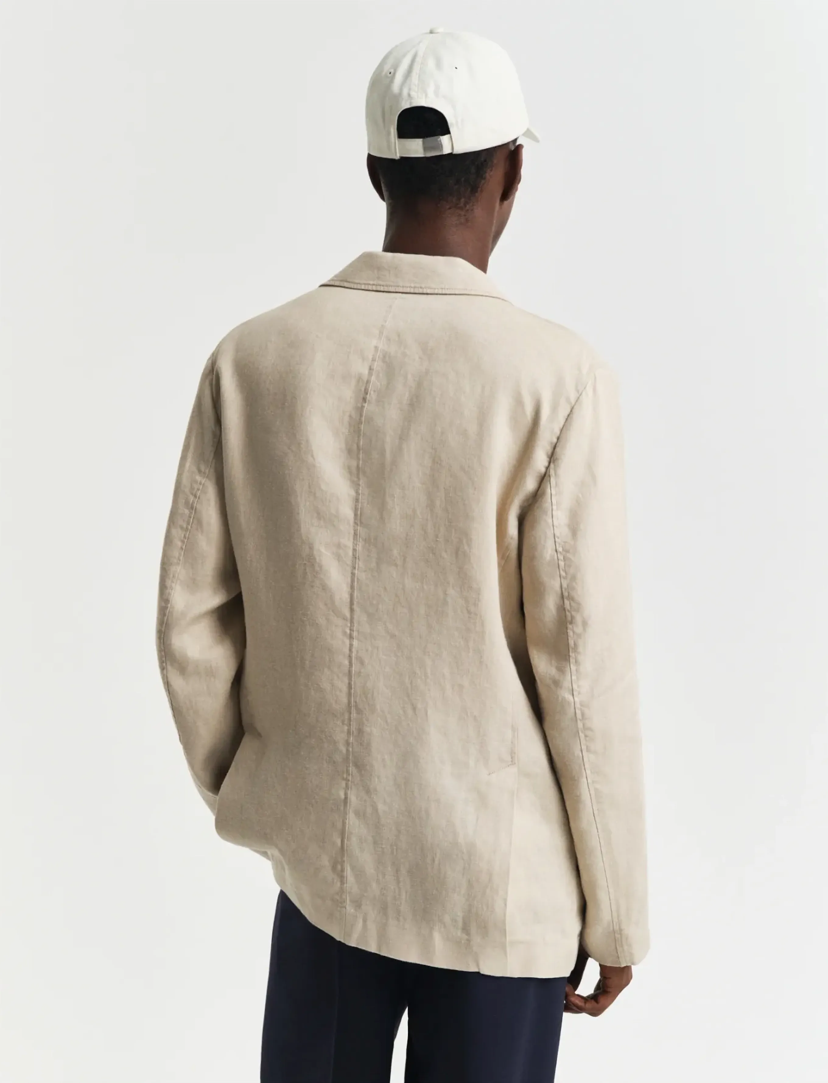 Gant - REG GMNT DYE LINEN BLAZER - dry sand - 3