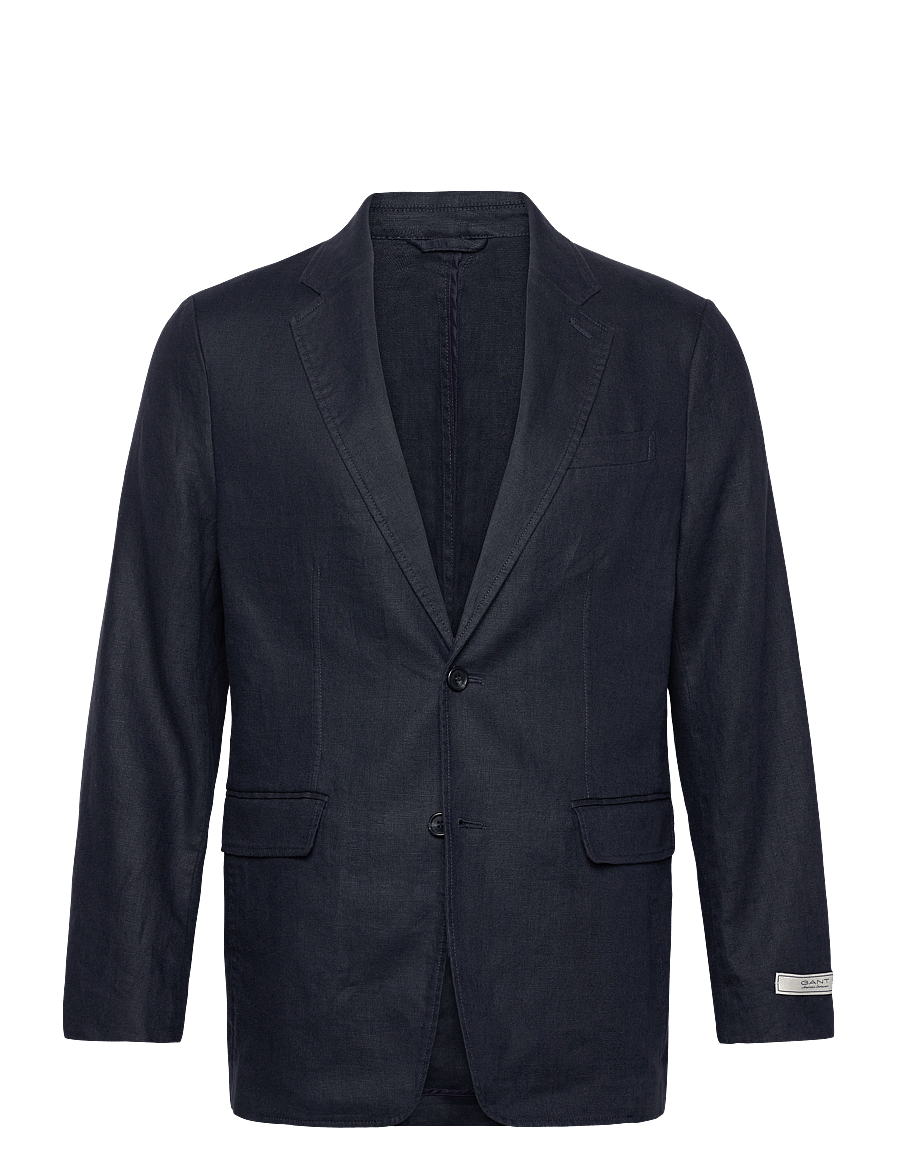Gant - REG GMNT DYE LINEN BLAZER - evening blue - 1