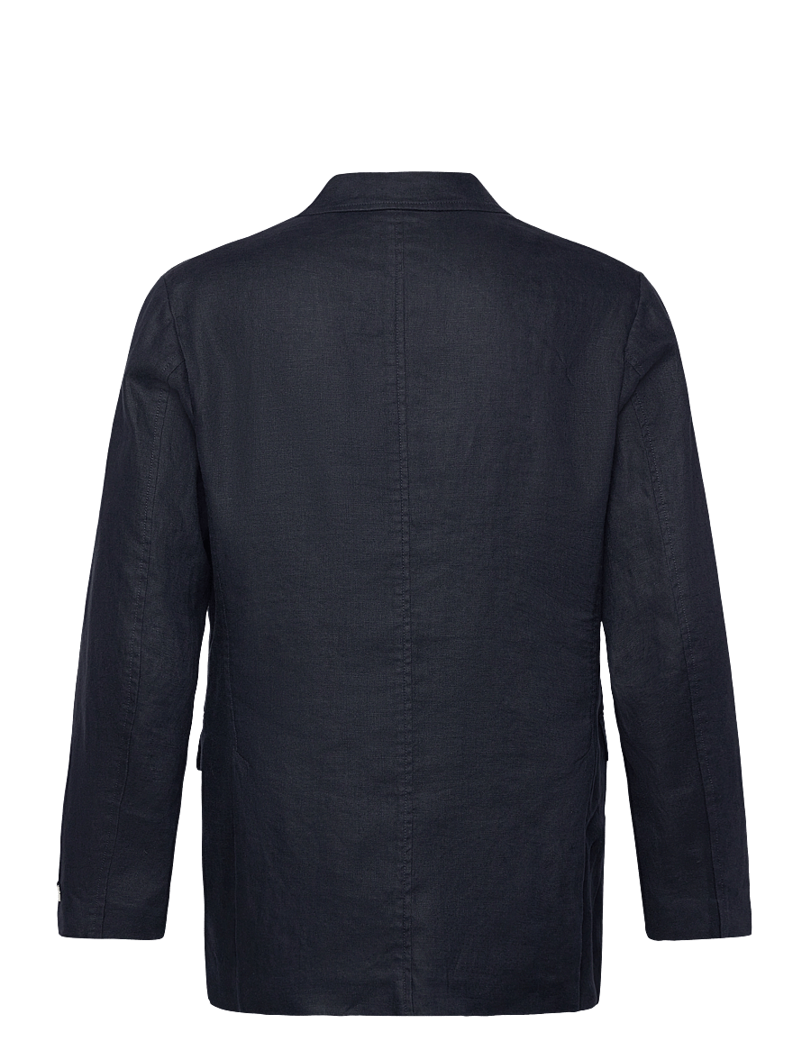 Gant - REG GMNT DYE LINEN BLAZER - evening blue - 2