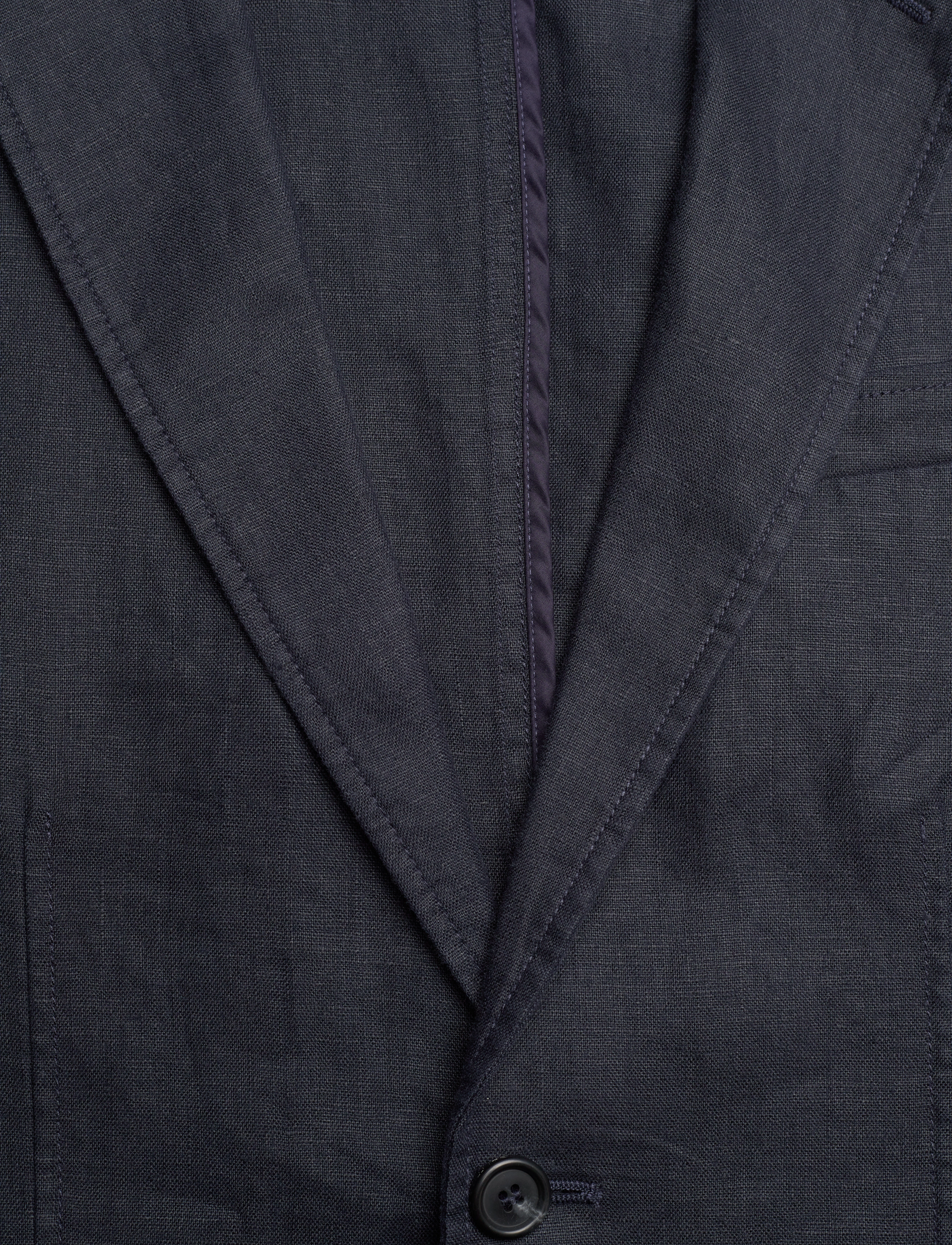 Gant - REG GMNT DYE LINEN BLAZER - evening blue - 5