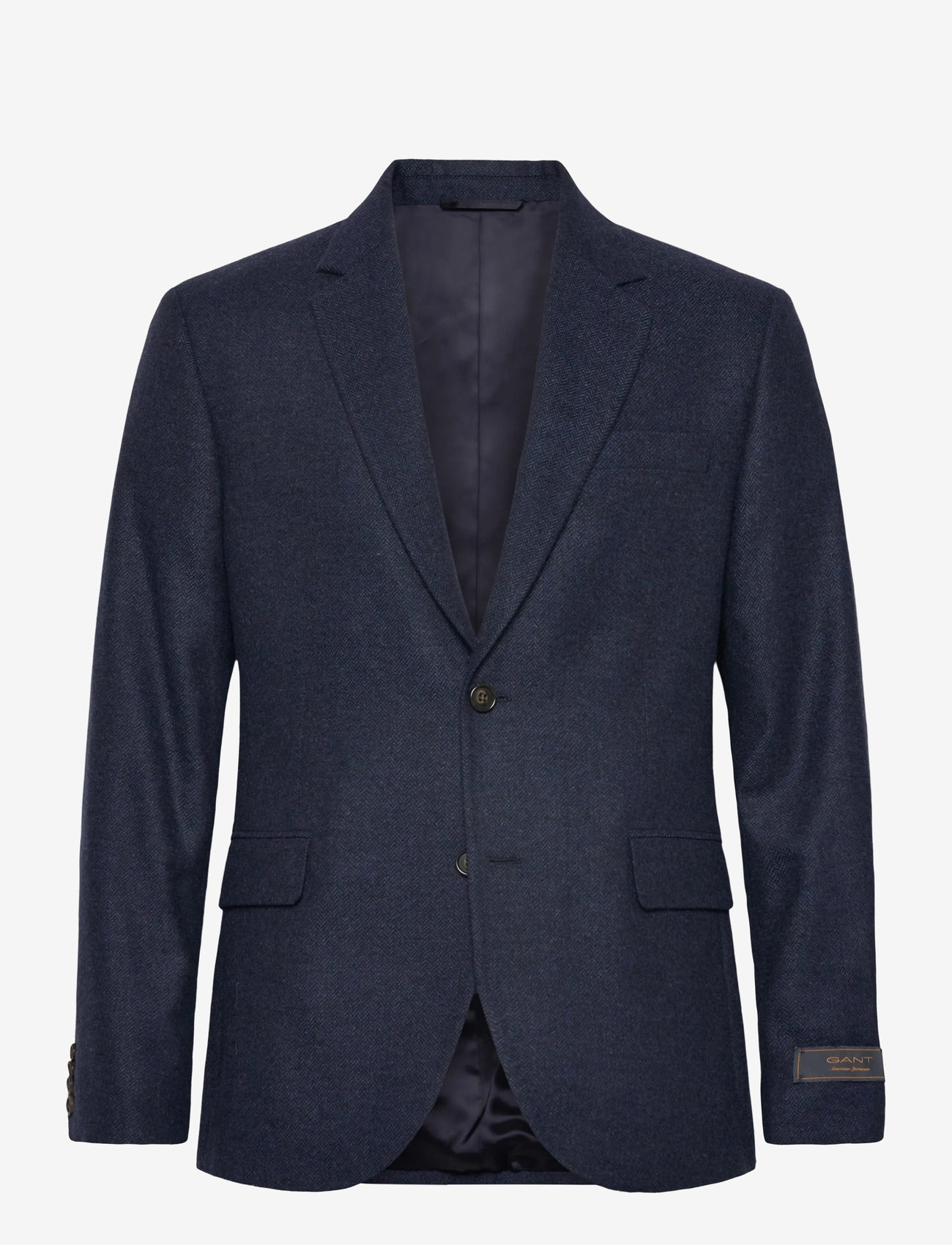 GANT - FLANNEL HERRINGBONE SUIT JACKET - evening blue - 1