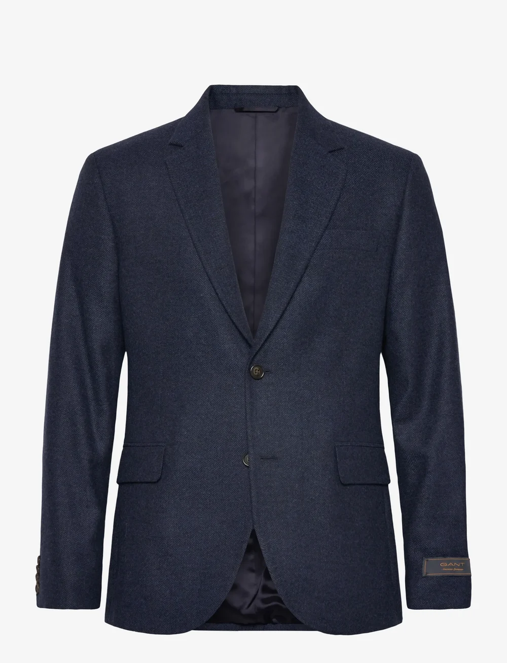 GANT - FLANNEL HERRINGBONE SUIT JACKET - enkeltradede blazere - evening blue - 1