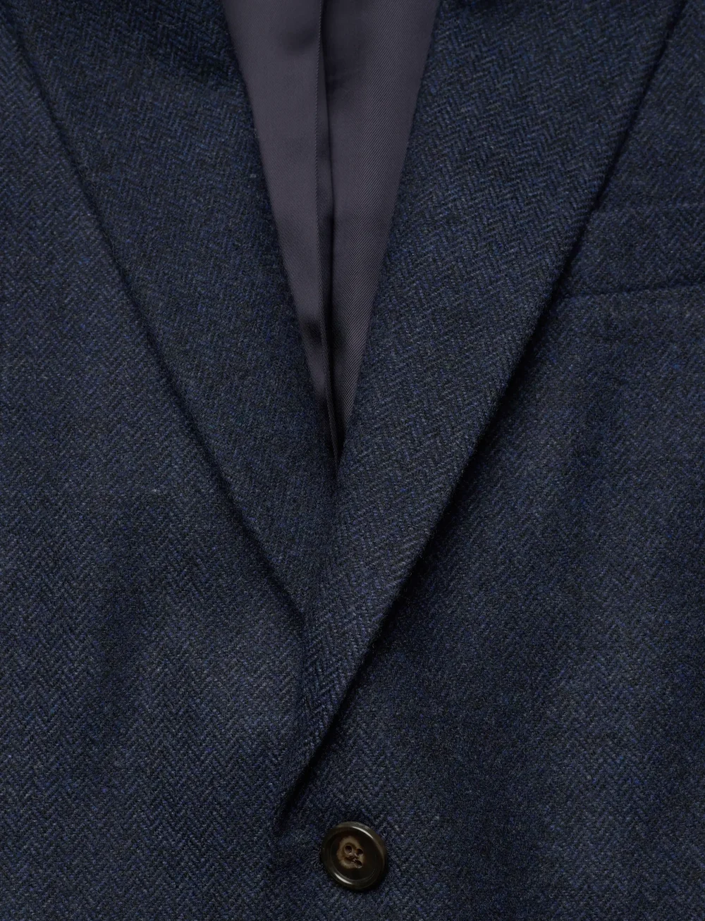 GANT - FLANNEL HERRINGBONE SUIT JACKET - enkeltradede blazere - evening blue - 5