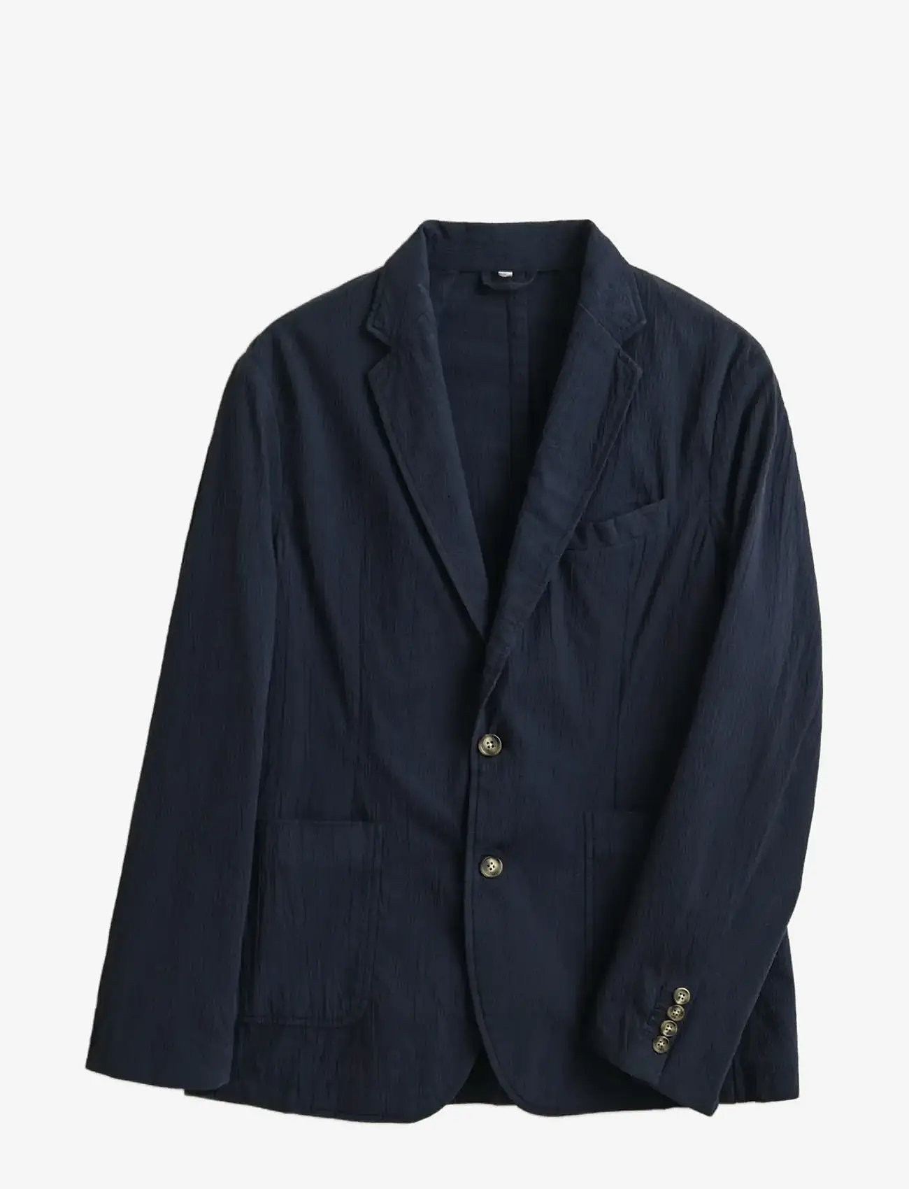 GANT - GMNT DYED SEERSUCKER BLAZER - evening blue - 1