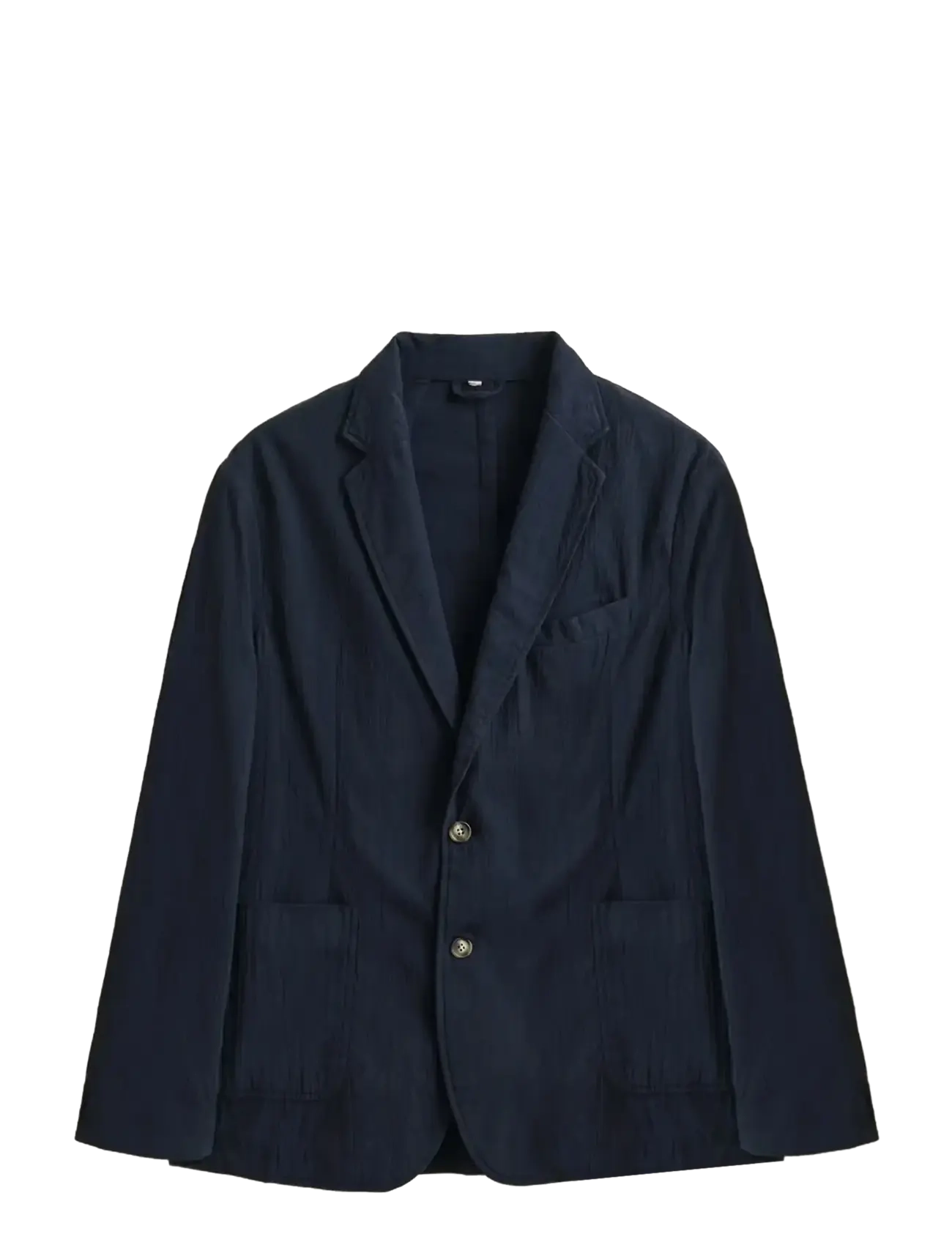 GANT GMNT DYED SEERSUCKER BLAZER - Ühe rinnatisega pintsakud - EVENING BLUE / navy