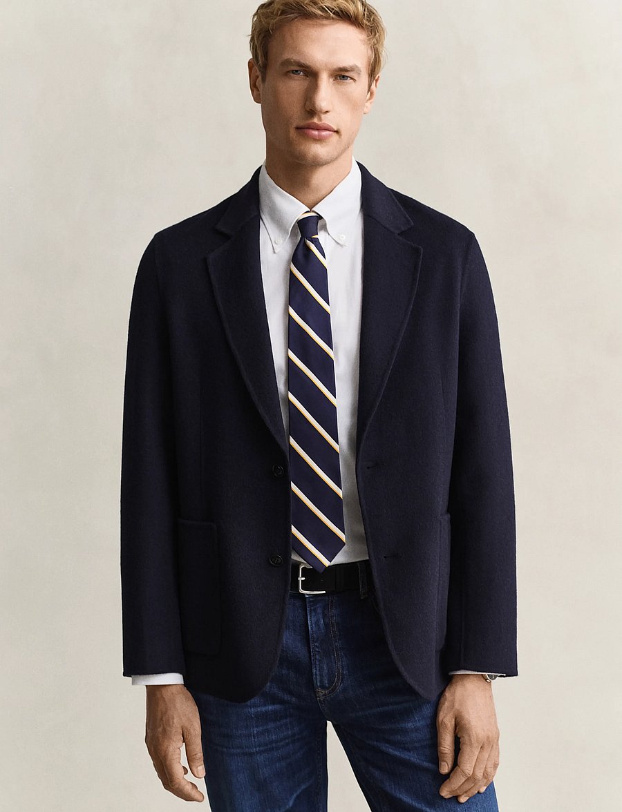 Gant - HANDSTITCHED BLAZER - enkelknäppta kavajer - evening blue - 0