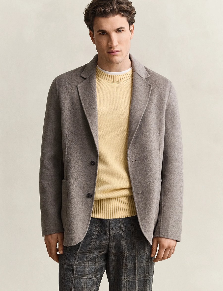 Gant - HANDSTITCHED BLAZER - enkeltradede blazere - mist taupe - 0