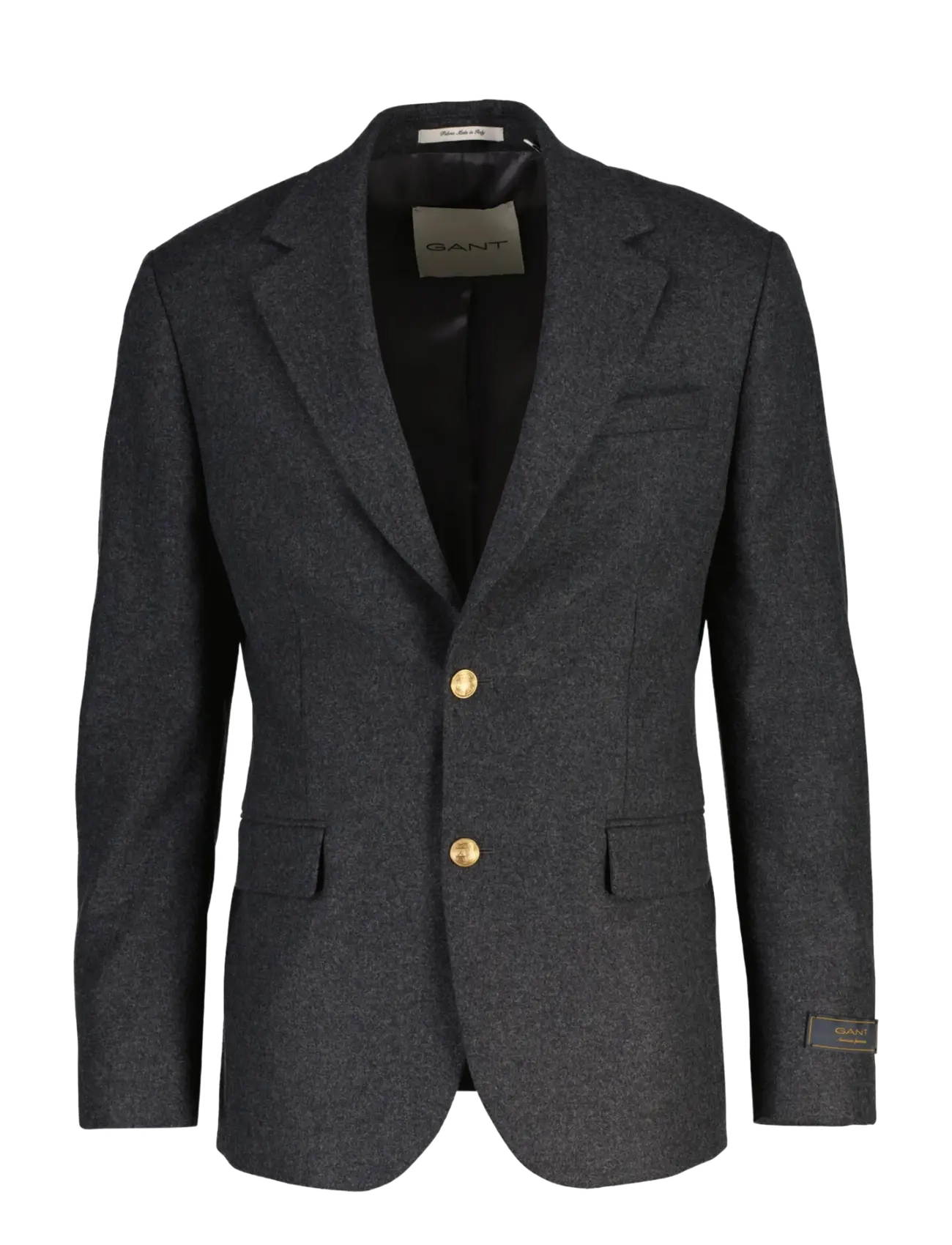 Gant WOOL FLANNEL CLUB BLAZER - Single breasted blazers - DUSKY ANTHRACITE / grey